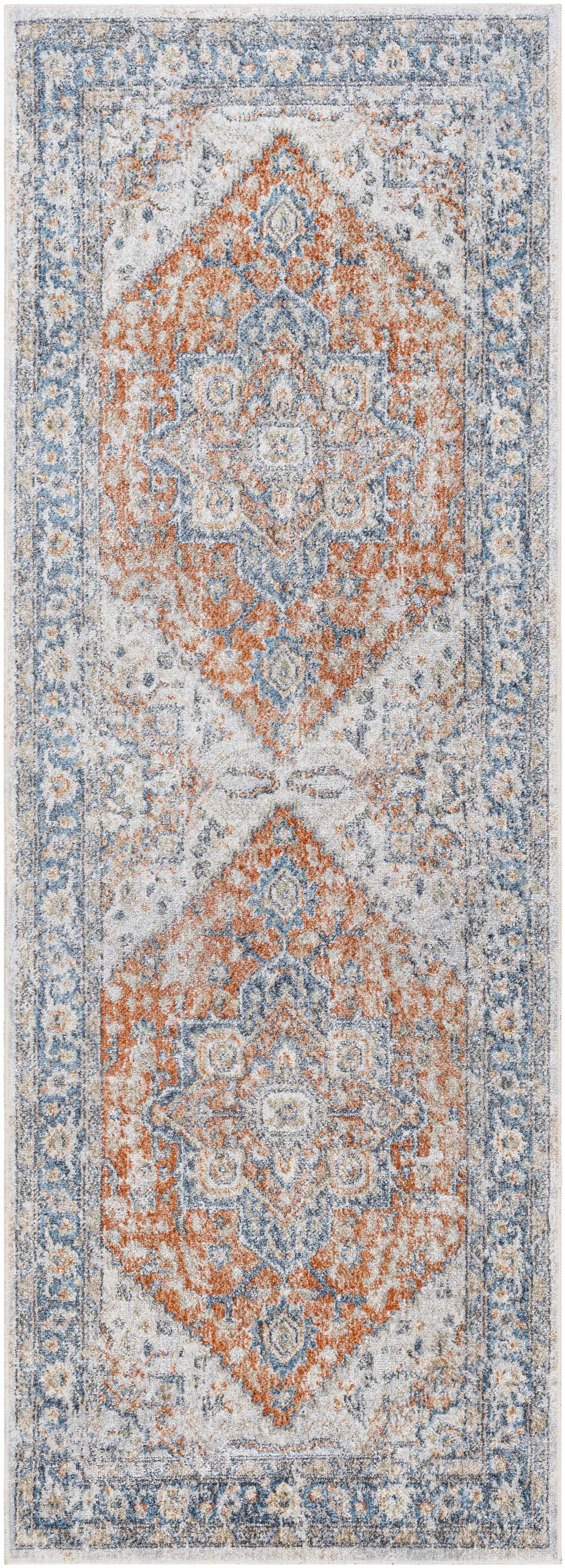 Ezri Rust Washable Area Rug - Image 3