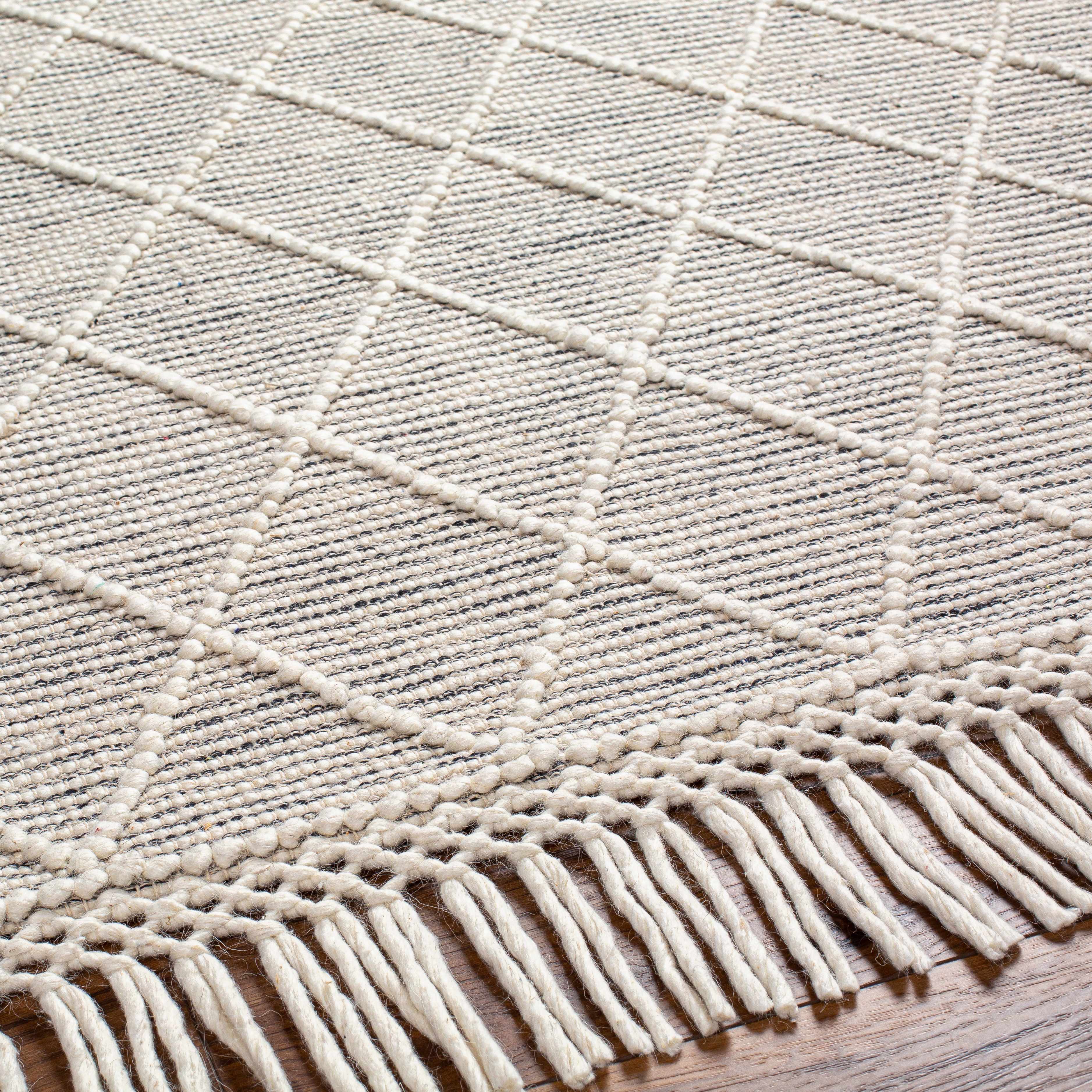 Ezria Wool Rug with Tassels - Clearance - Image 4