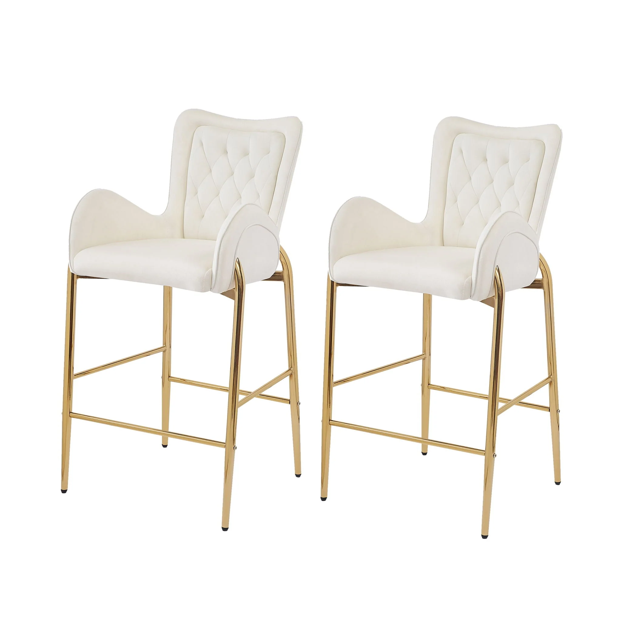 Fabric Counter Height Bar Stools (Set of 2) - Image 25