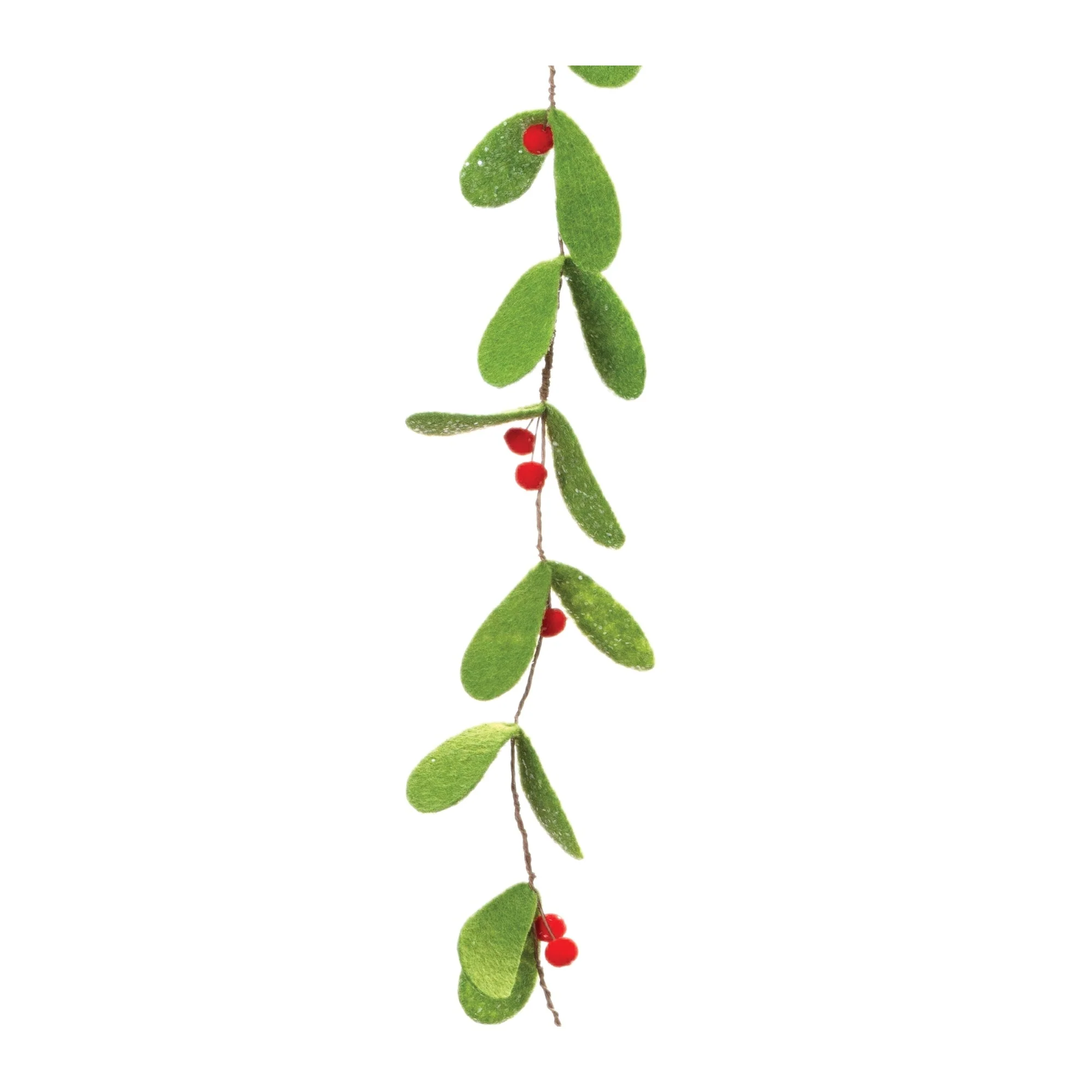 Fabric Mistletoe String Garland (Set of 2) - Image 2