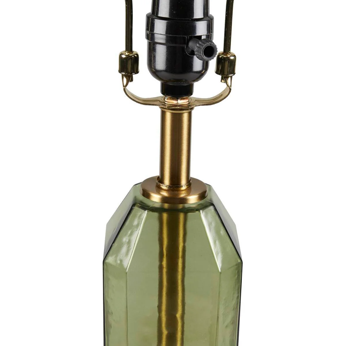 Faceted Green Glass Table Lamp - Image 11