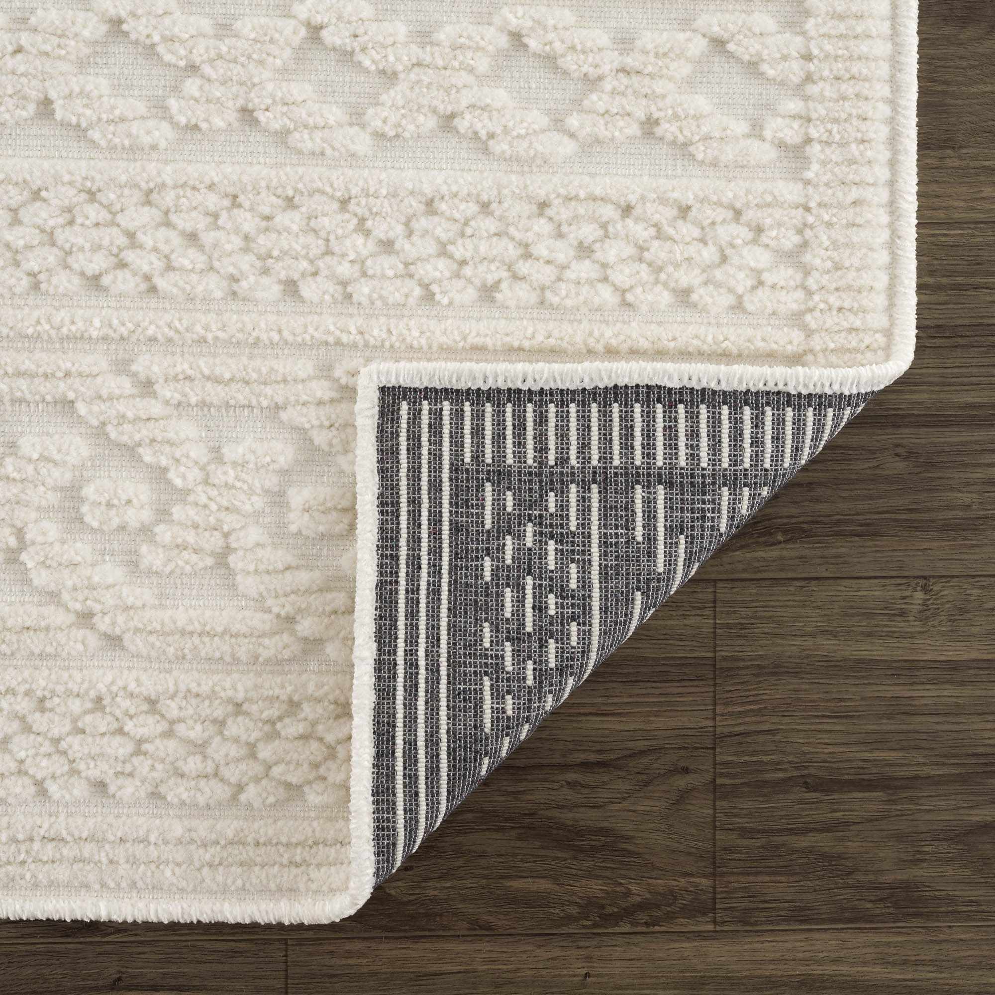 Fadey White 3D Washable Rug - Image 5