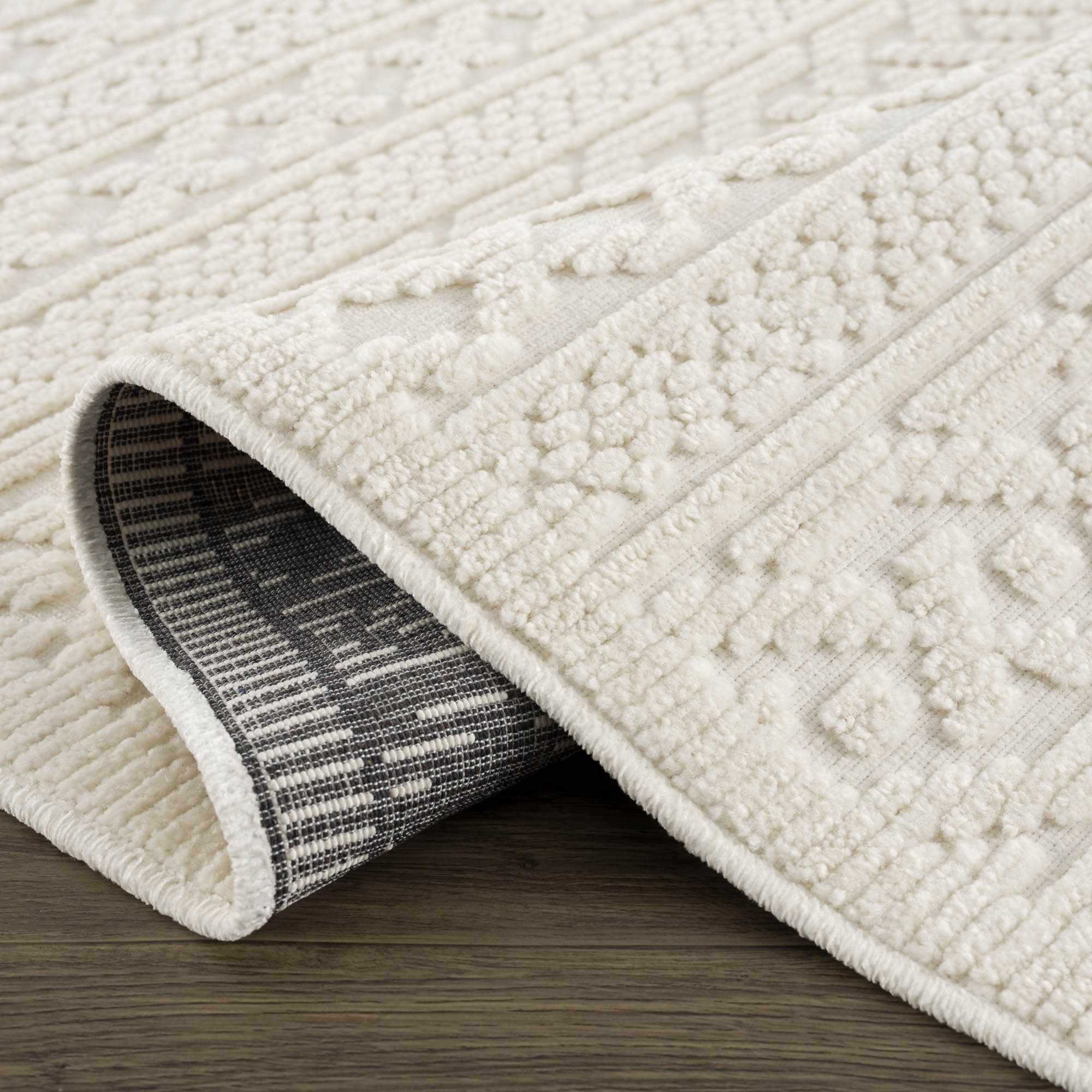 Fadey White 3D Washable Rug - Image 6