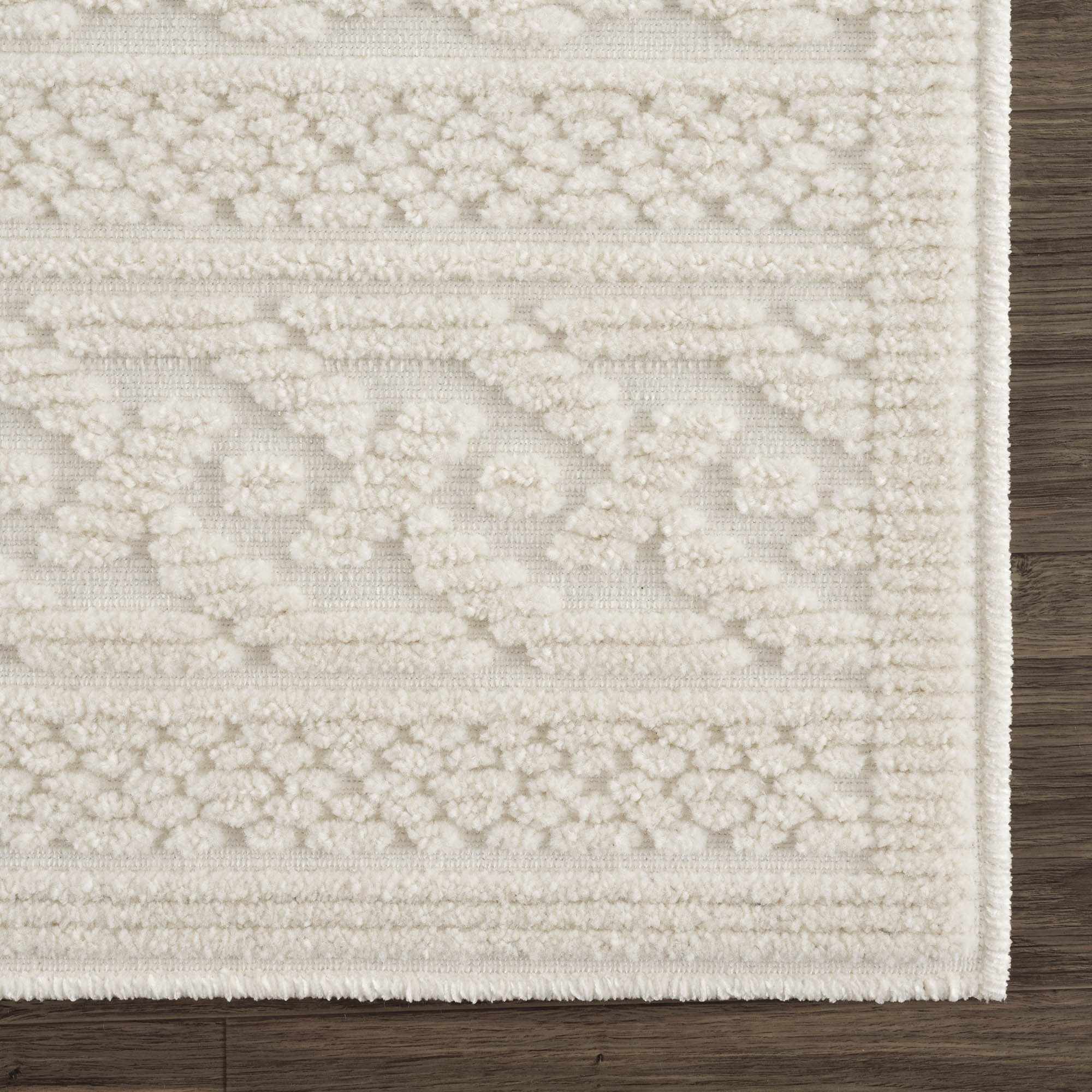 Fadey White 3D Washable Rug - Image 8