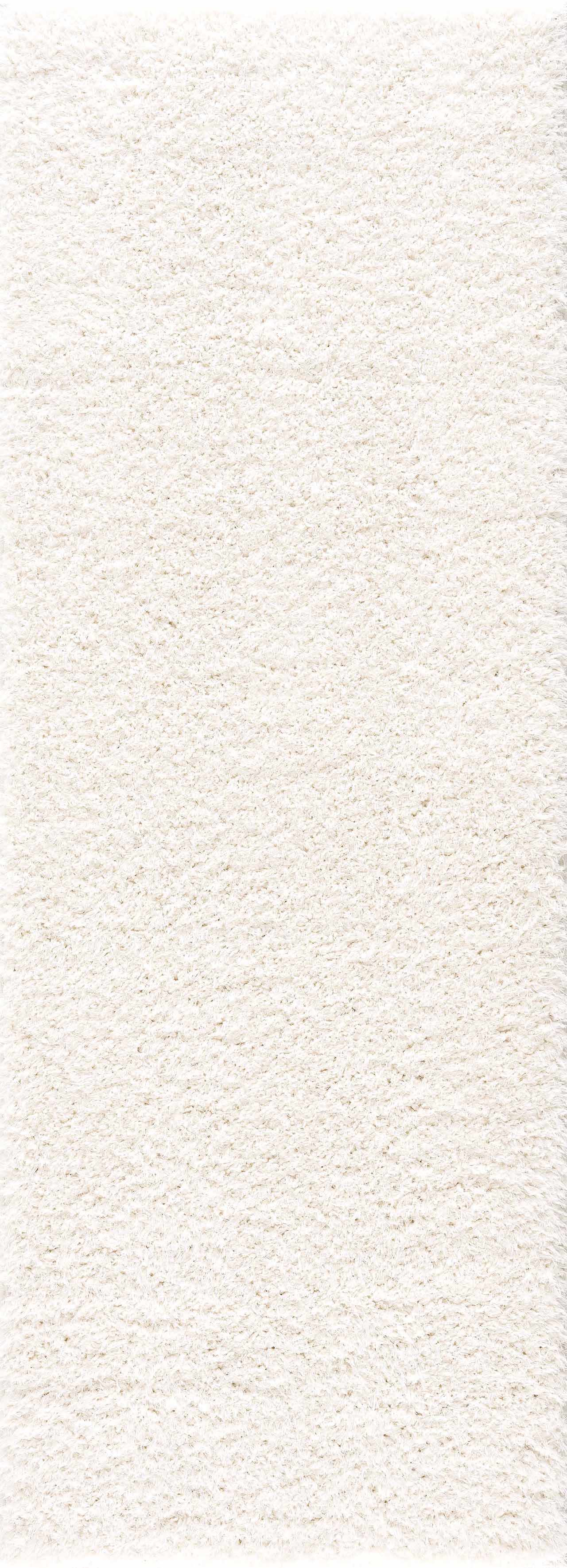 Faina Solid Cream Shag Washable Area Rug - Clearance - Image 11