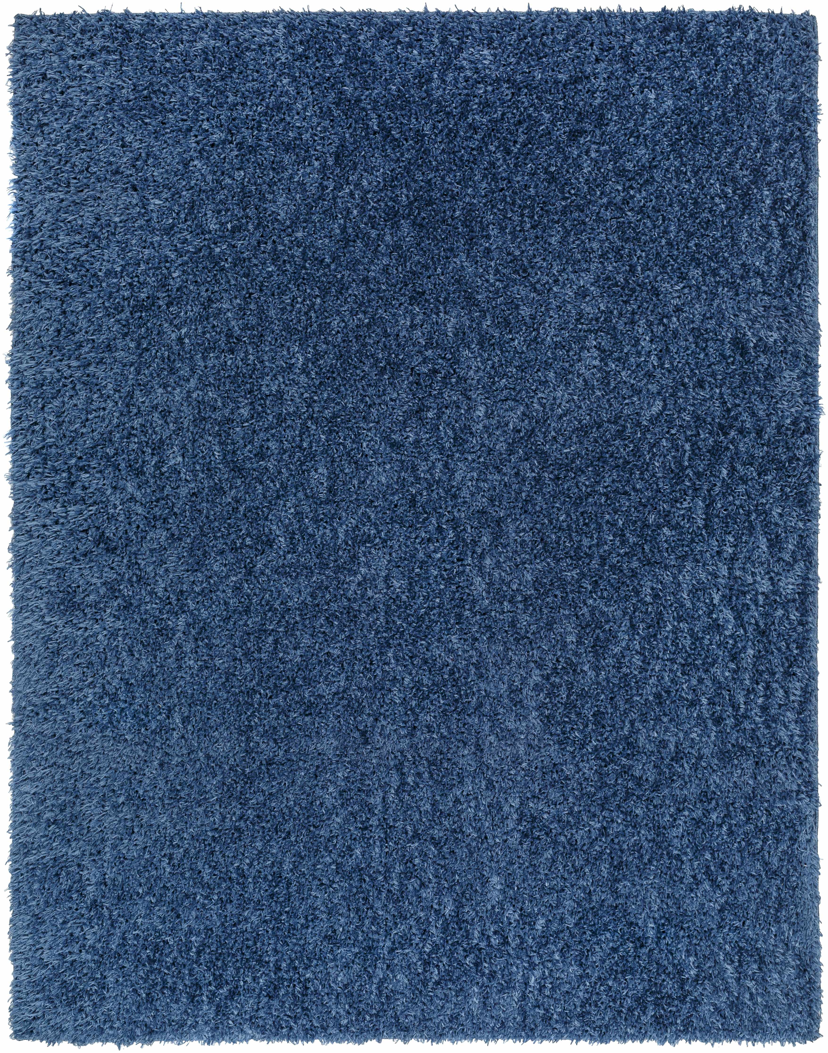 Faina Solid Dark Blue Shag Washable Area Rug - Clearance - Image 19