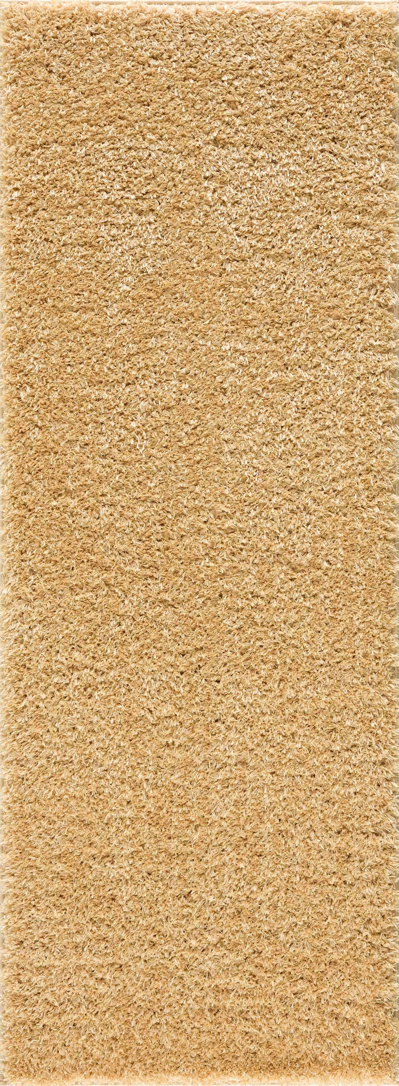 Faina Solid Gold Shag Washable Area Rug - Clearance - Image 10
