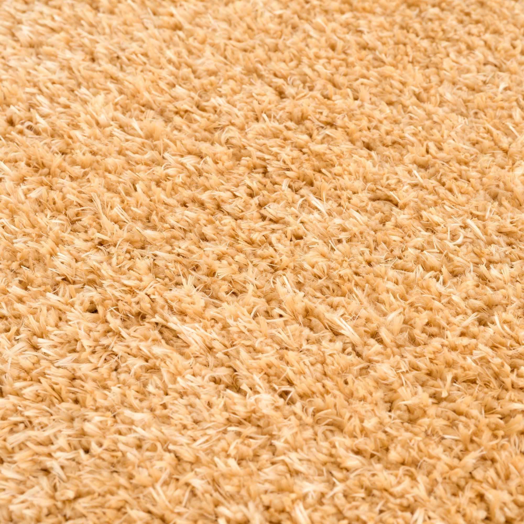 Faina Solid Gold Shag Washable Area Rug - Clearance - Image 14