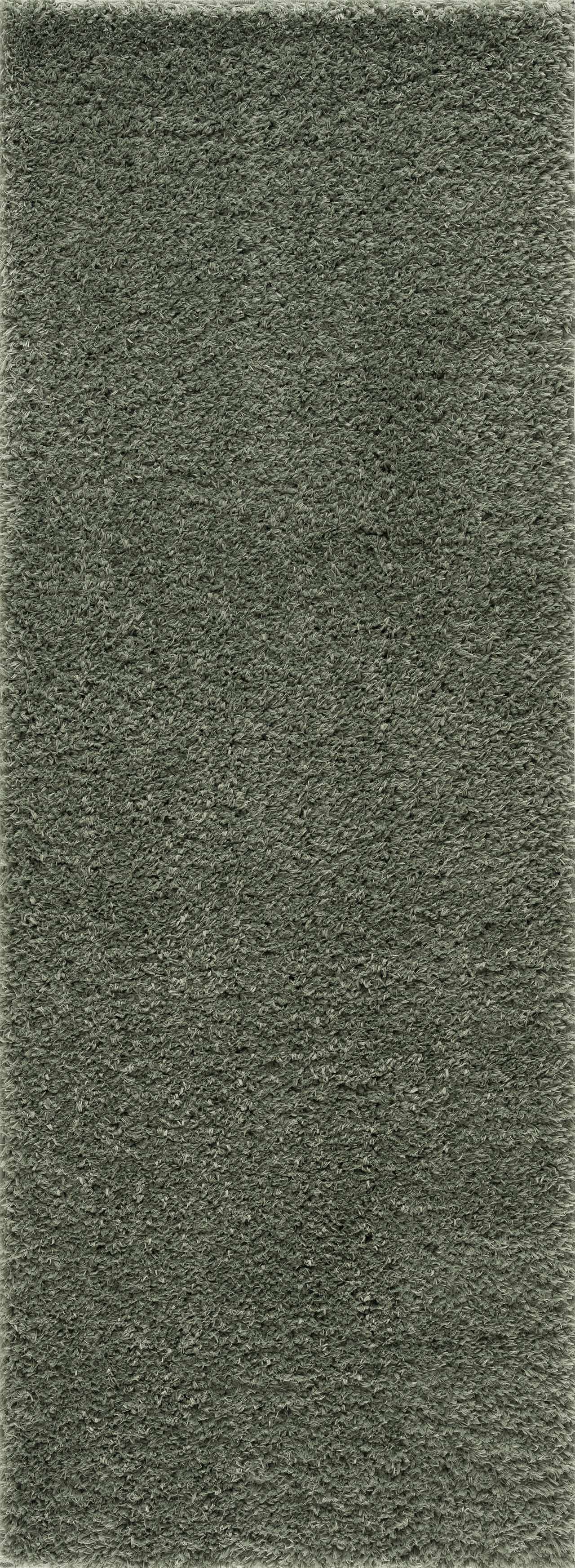 Faina Solid Green Shag Washable Area Rug - Clearance - Image 9