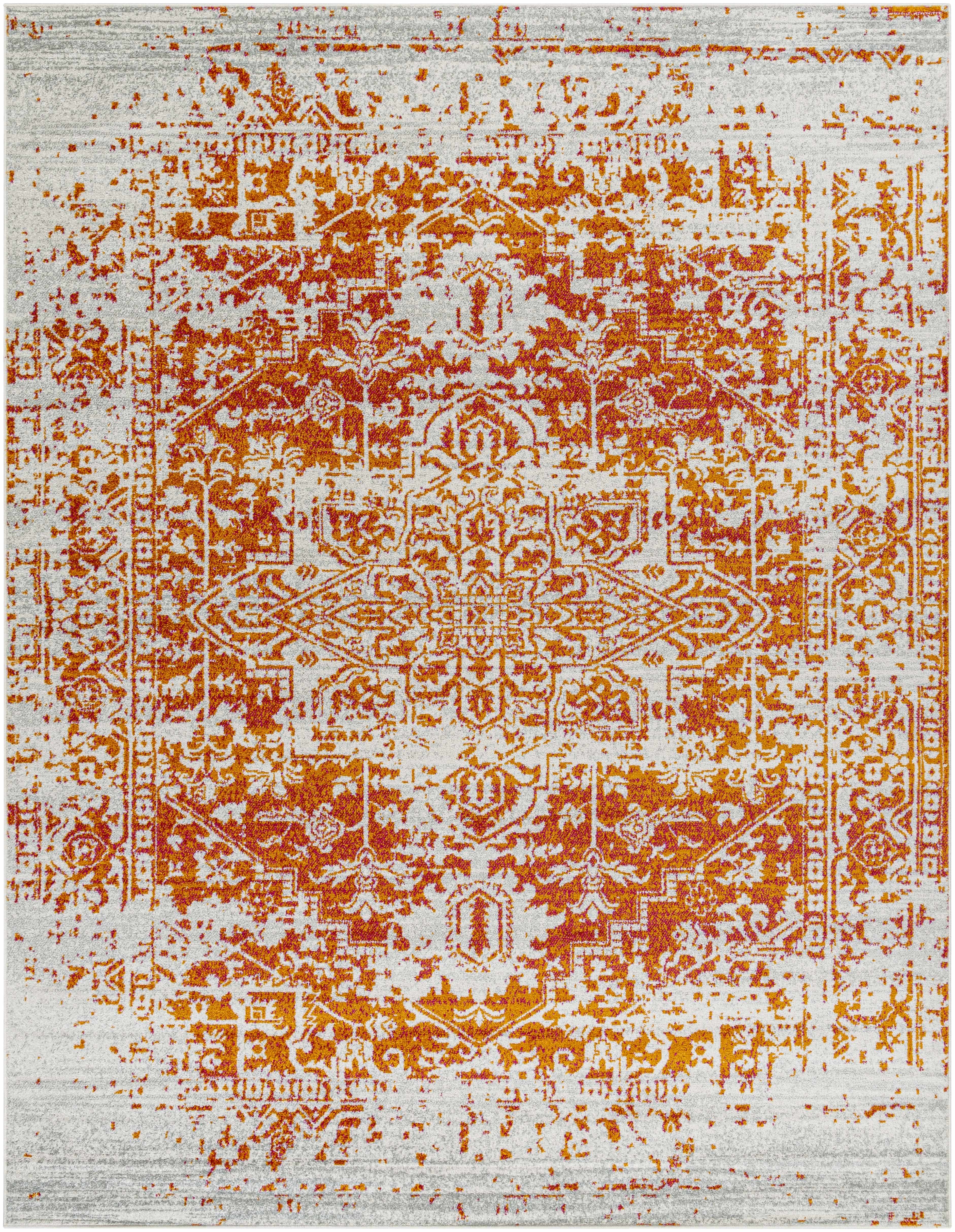 Fairmount Orange Area Rug - Image 11