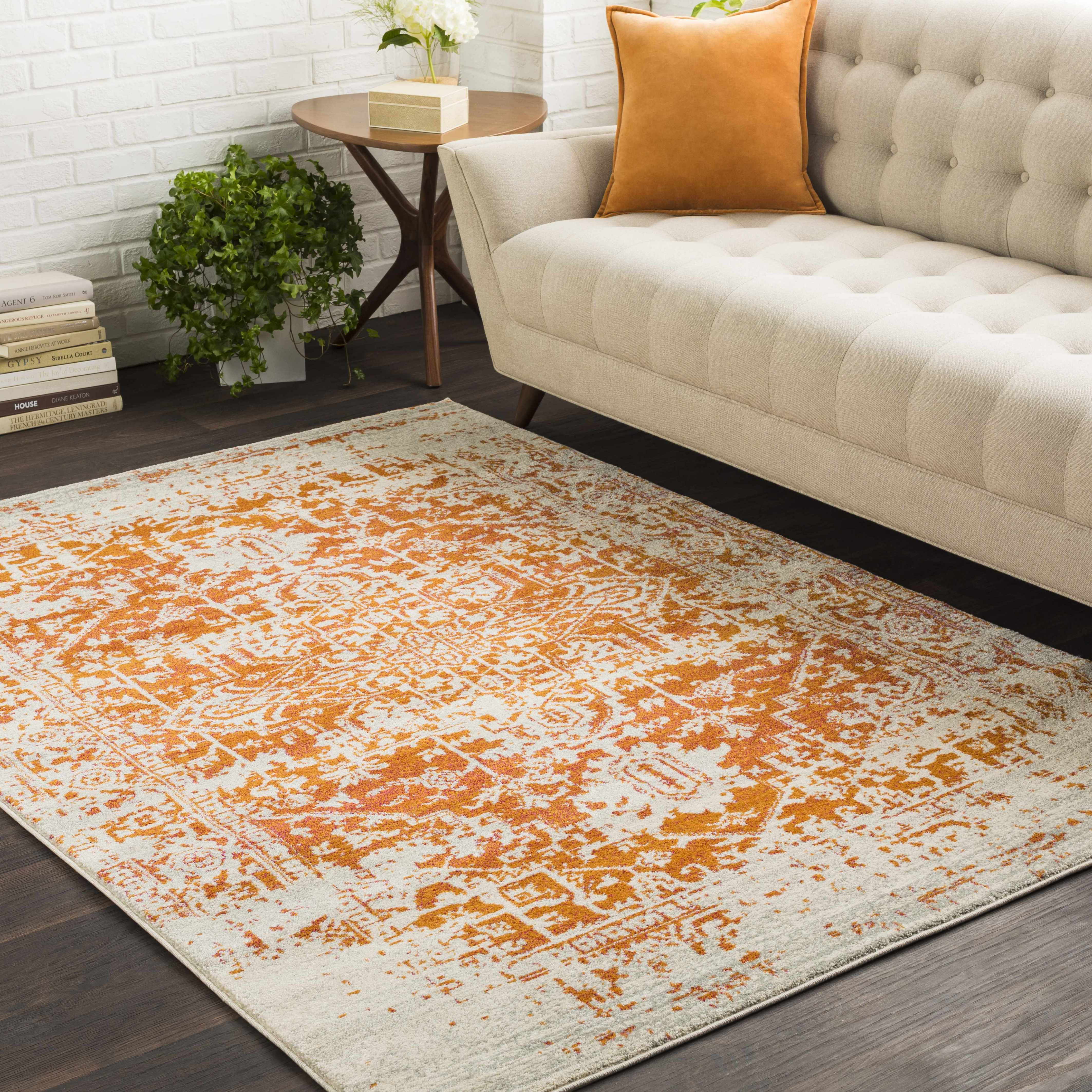Fairmount Orange Area Rug - Image 2