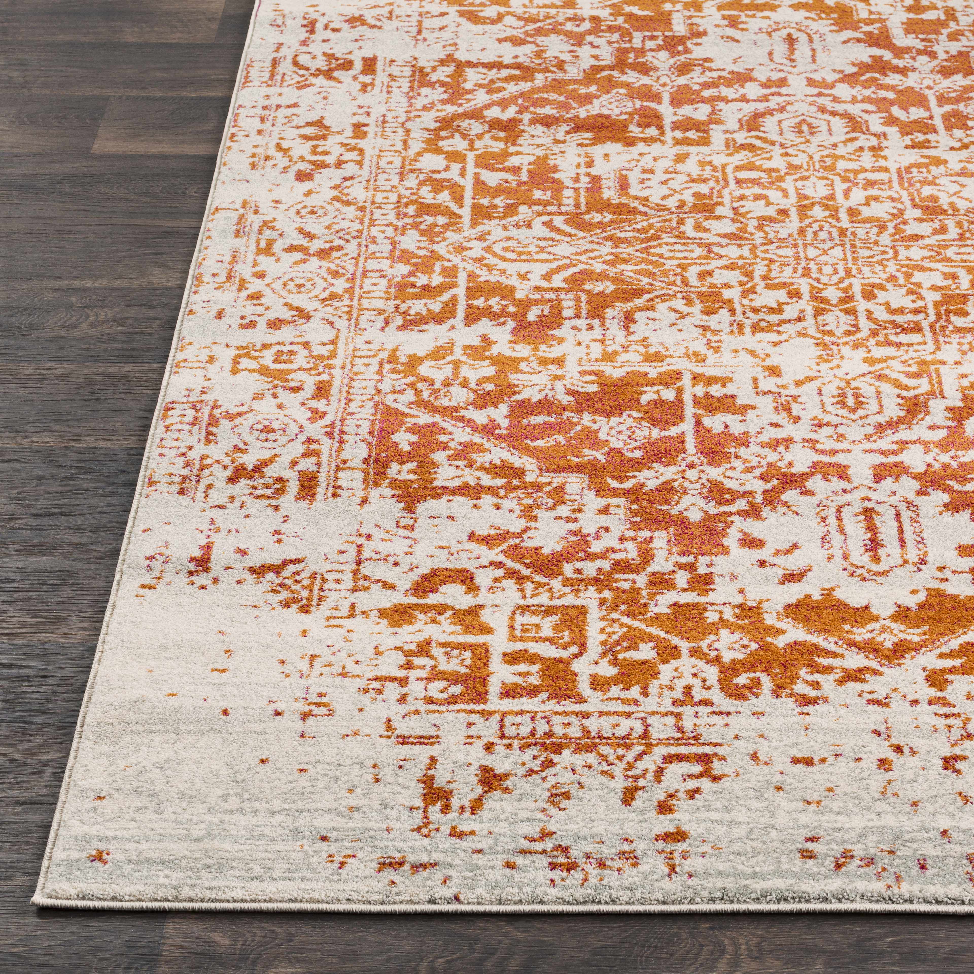 Fairmount Orange Area Rug - Image 4