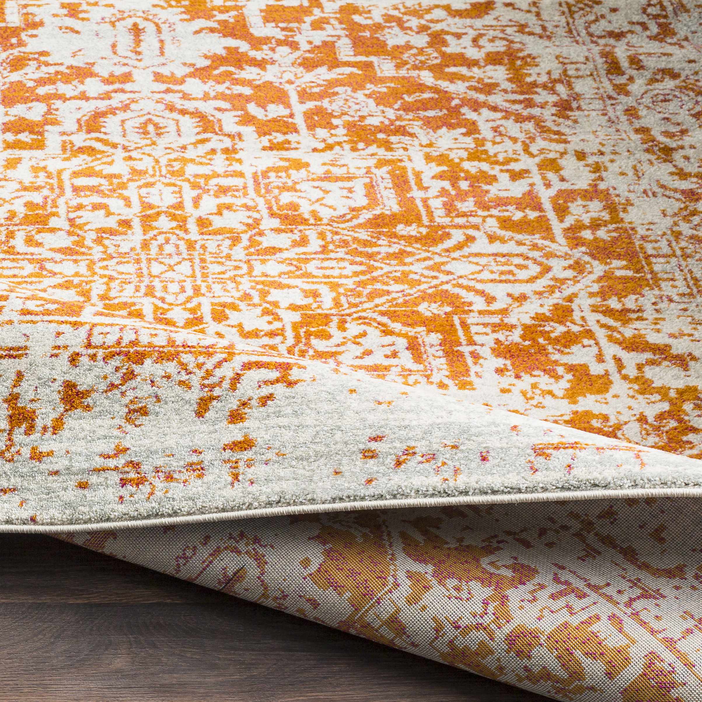 Fairmount Orange Area Rug - Image 5