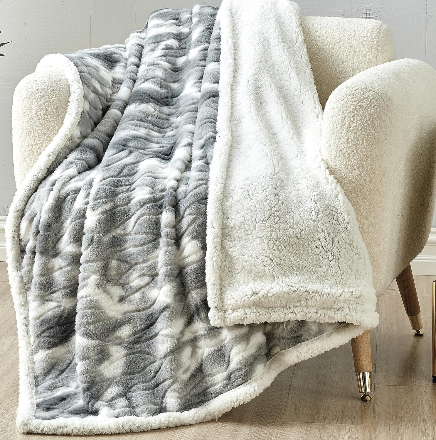 Faith, Hope, Love Home Decor Alaska Faux Fur Shaggy Plush Sherpa Throw Blanket - Image 10