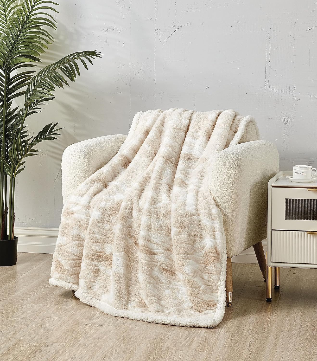 Faith, Hope, Love Home Decor Alaska Faux Fur Shaggy Plush Sherpa Throw Blanket - Image 5