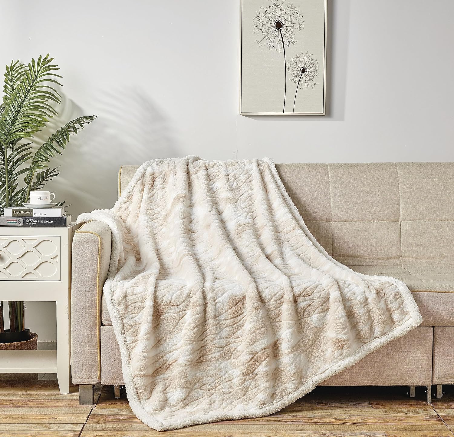 Faith, Hope, Love Home Decor Alaska Faux Fur Shaggy Plush Sherpa Throw Blanket - Image 6