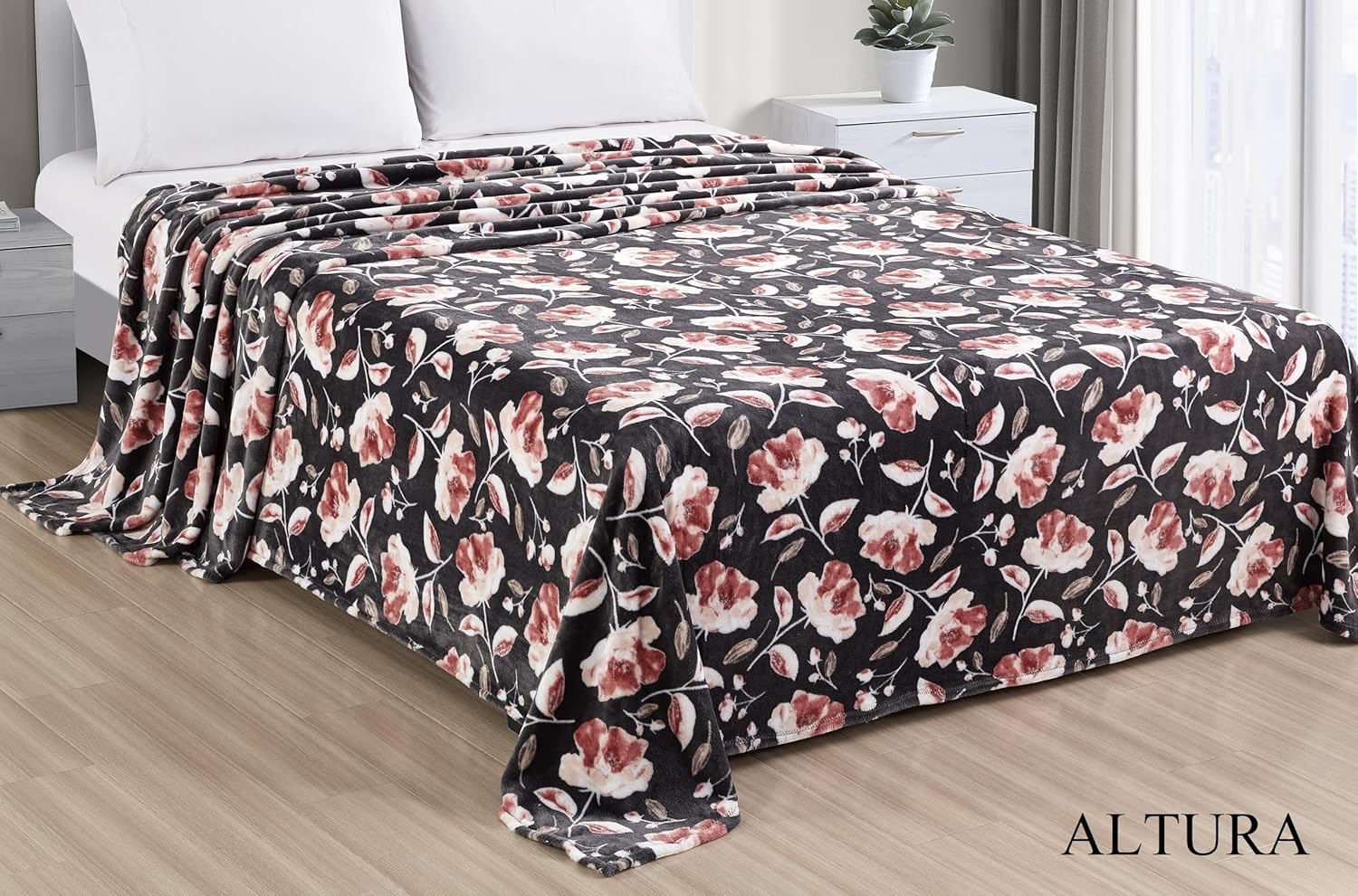 Faith, Hope, Love Home Decor Altura King Size Plush Blanket - Soft And Cozy Brown Blanket - Image 2