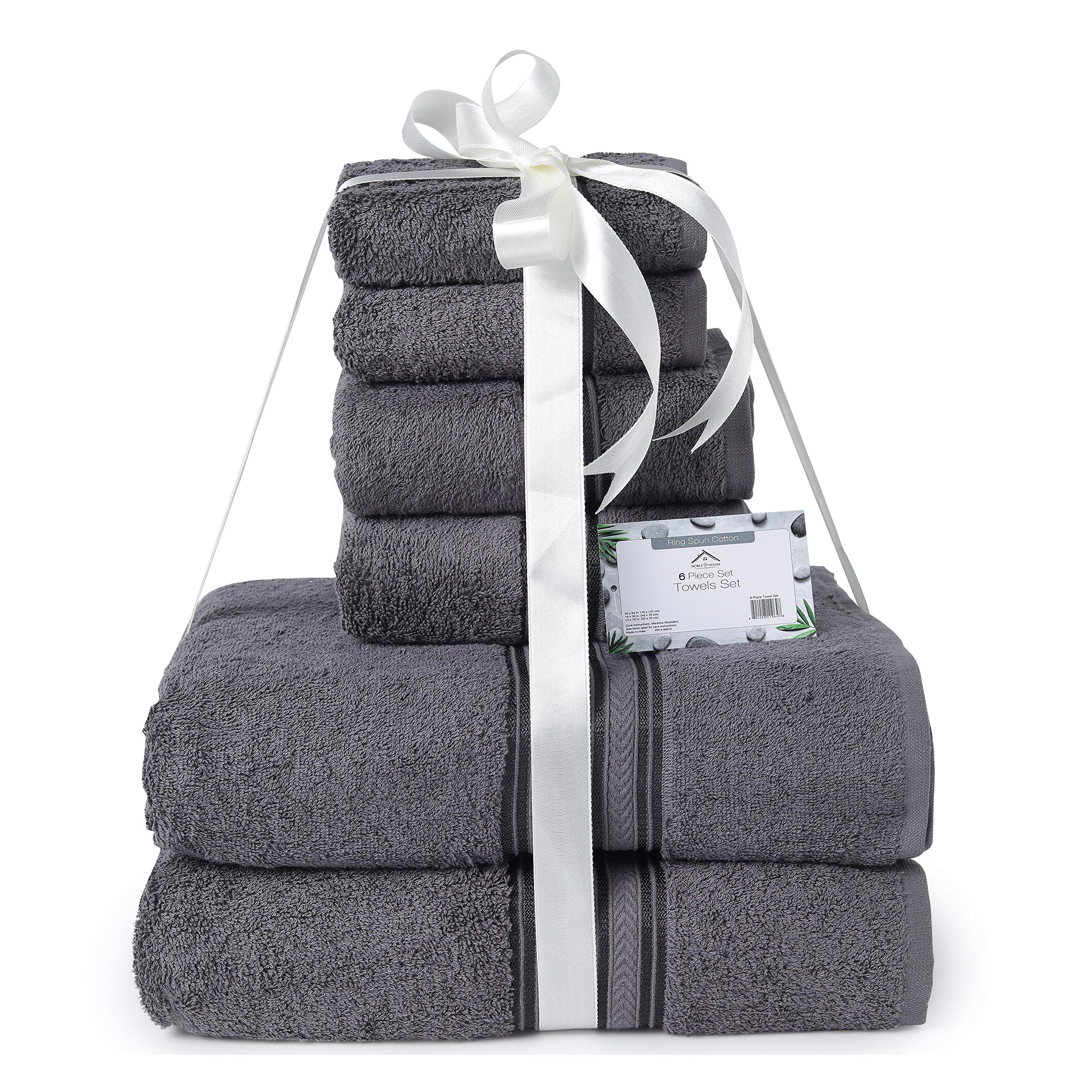 Faith, Hope, Love Home Decor Bathessentials 100% Cotton Extra Heavy 6 Piece Bath Towel Set - Image 2