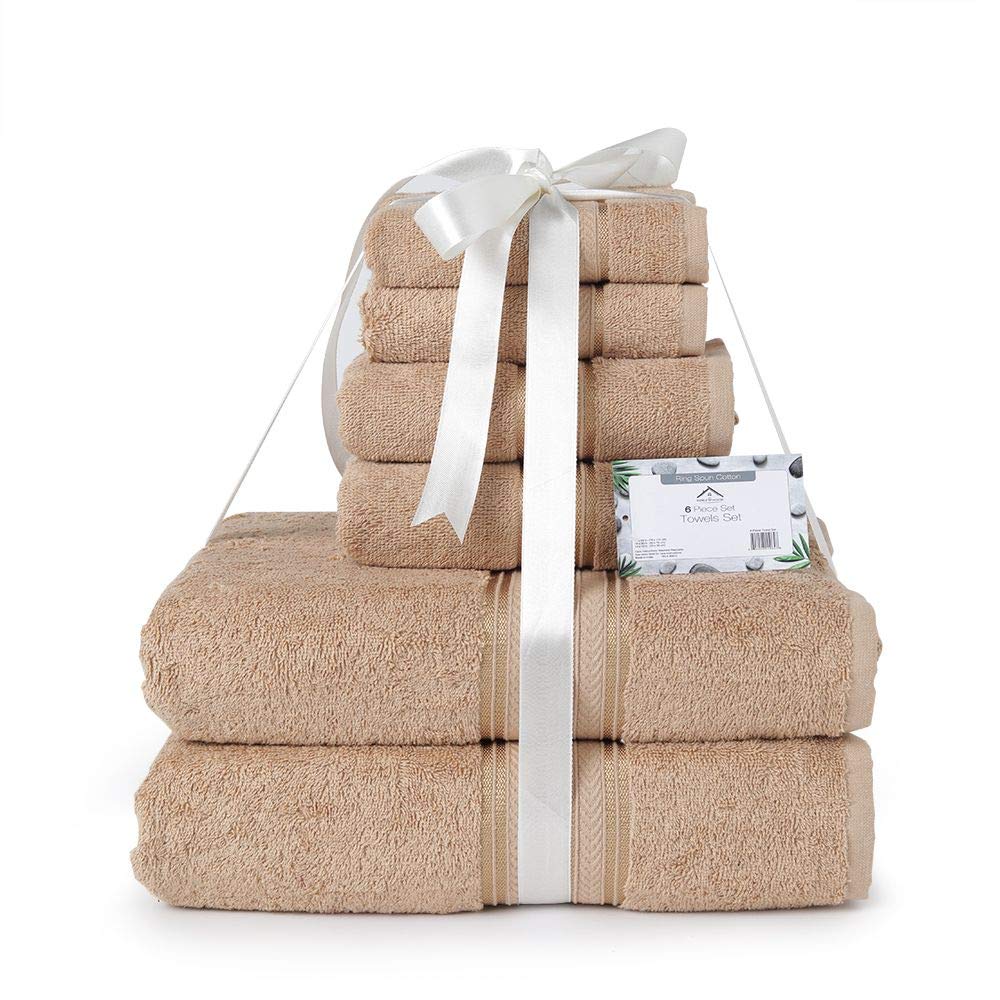 Faith, Hope, Love Home Decor Bathessentials 100% Cotton Extra Heavy 6 Piece Bath Towel Set - Image 3