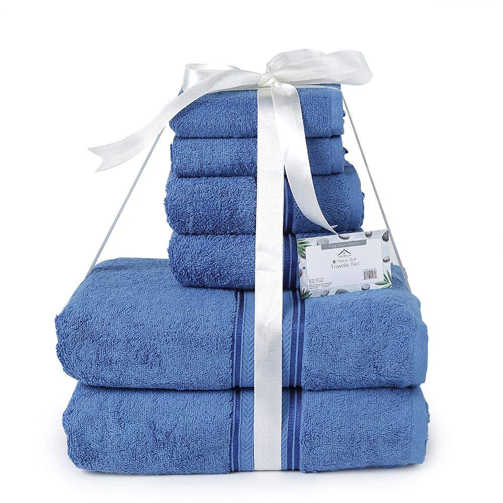 Faith, Hope, Love Home Decor Bathessentials 100% Cotton Extra Heavy 6 Piece Bath Towel Set - Image 5