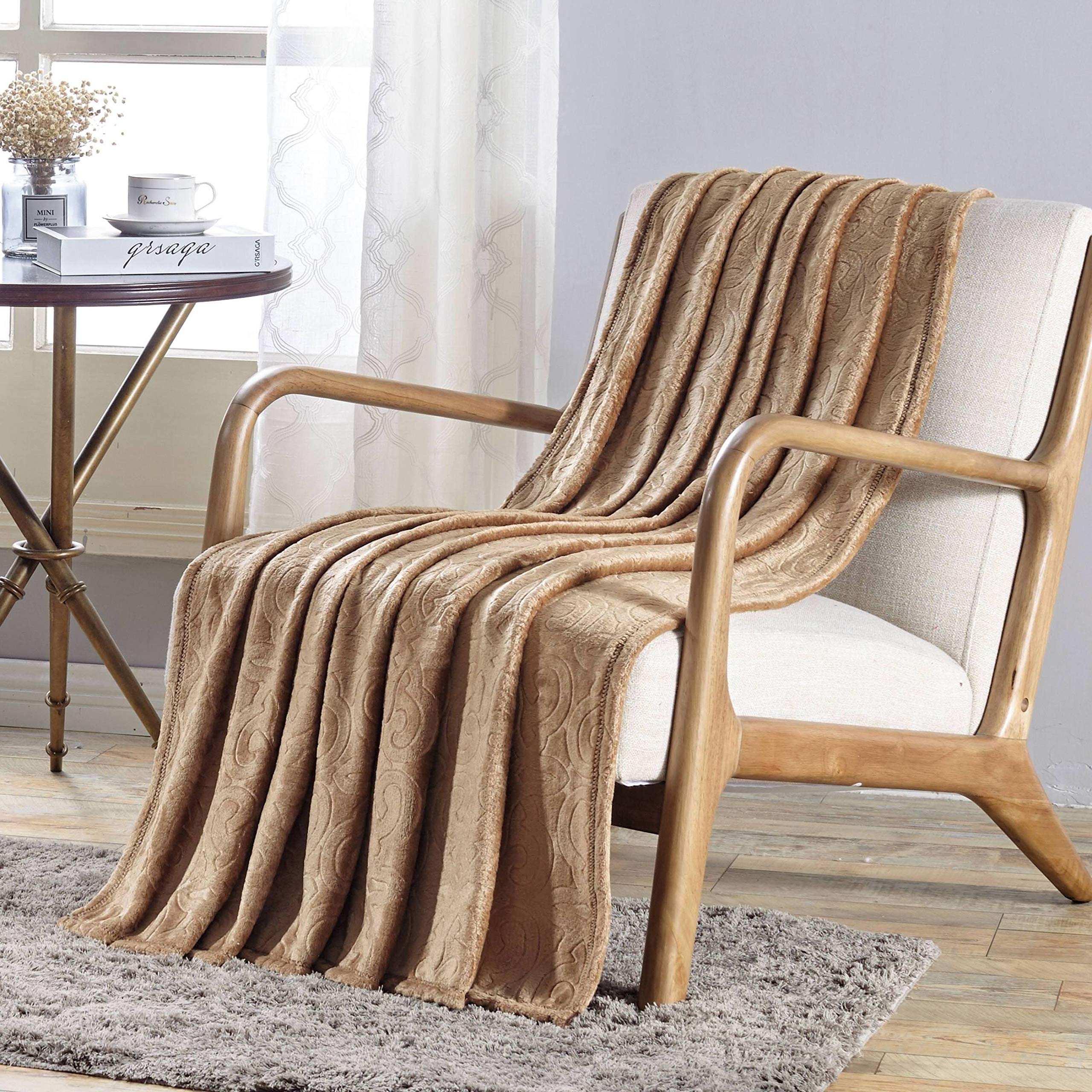 Faith, Hope, Love Home Decor Damask Embossed Ultra Lush Throw Blanket (50" X 60") - Image 4