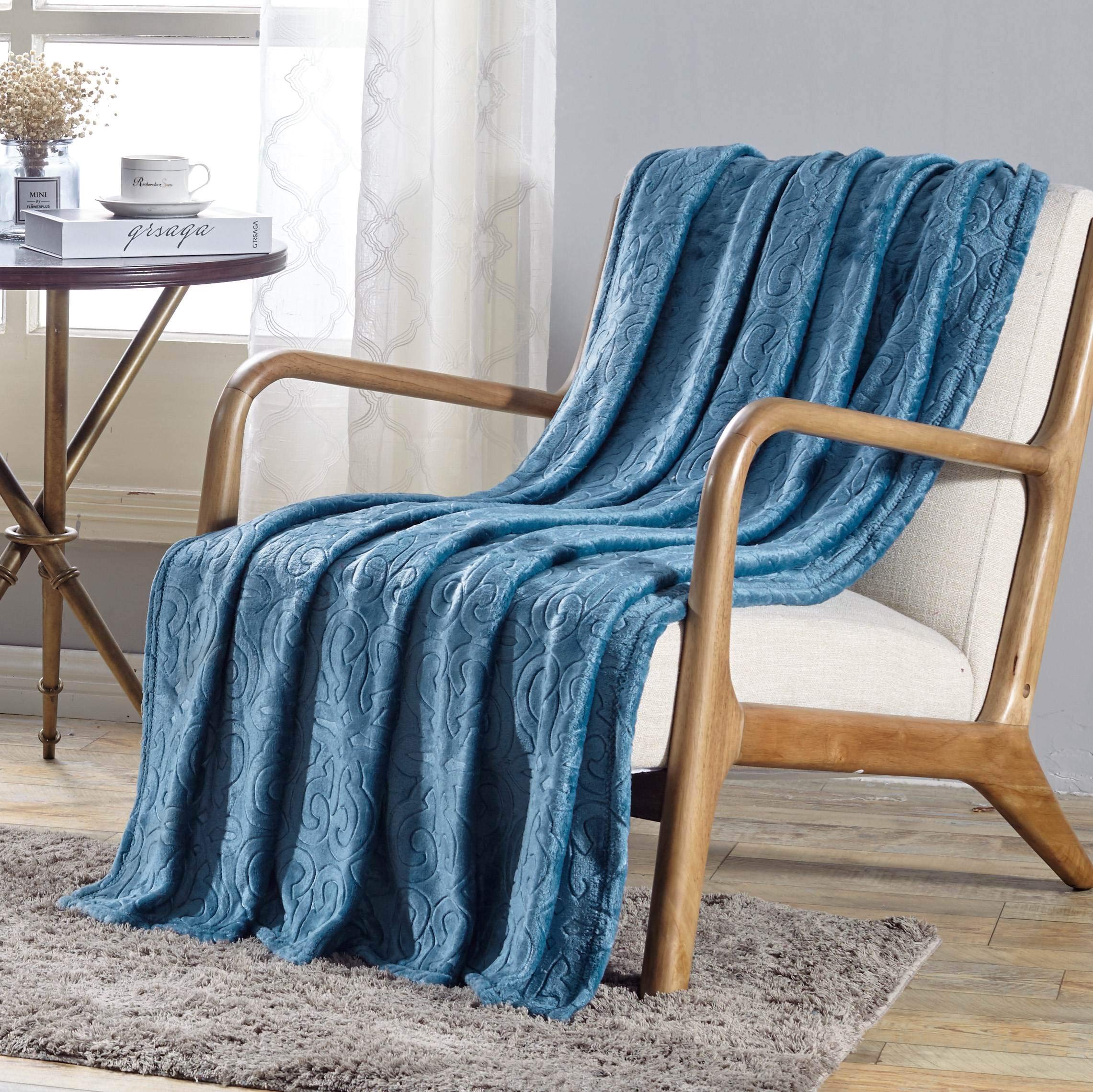 Faith, Hope, Love Home Decor Damask Embossed Ultra Lush Throw Blanket (50" X 60") - Image 5
