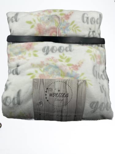 Faith, Hope, Love Home Decor God Is Good Oversized Microplush Throw Blanket - Image 4