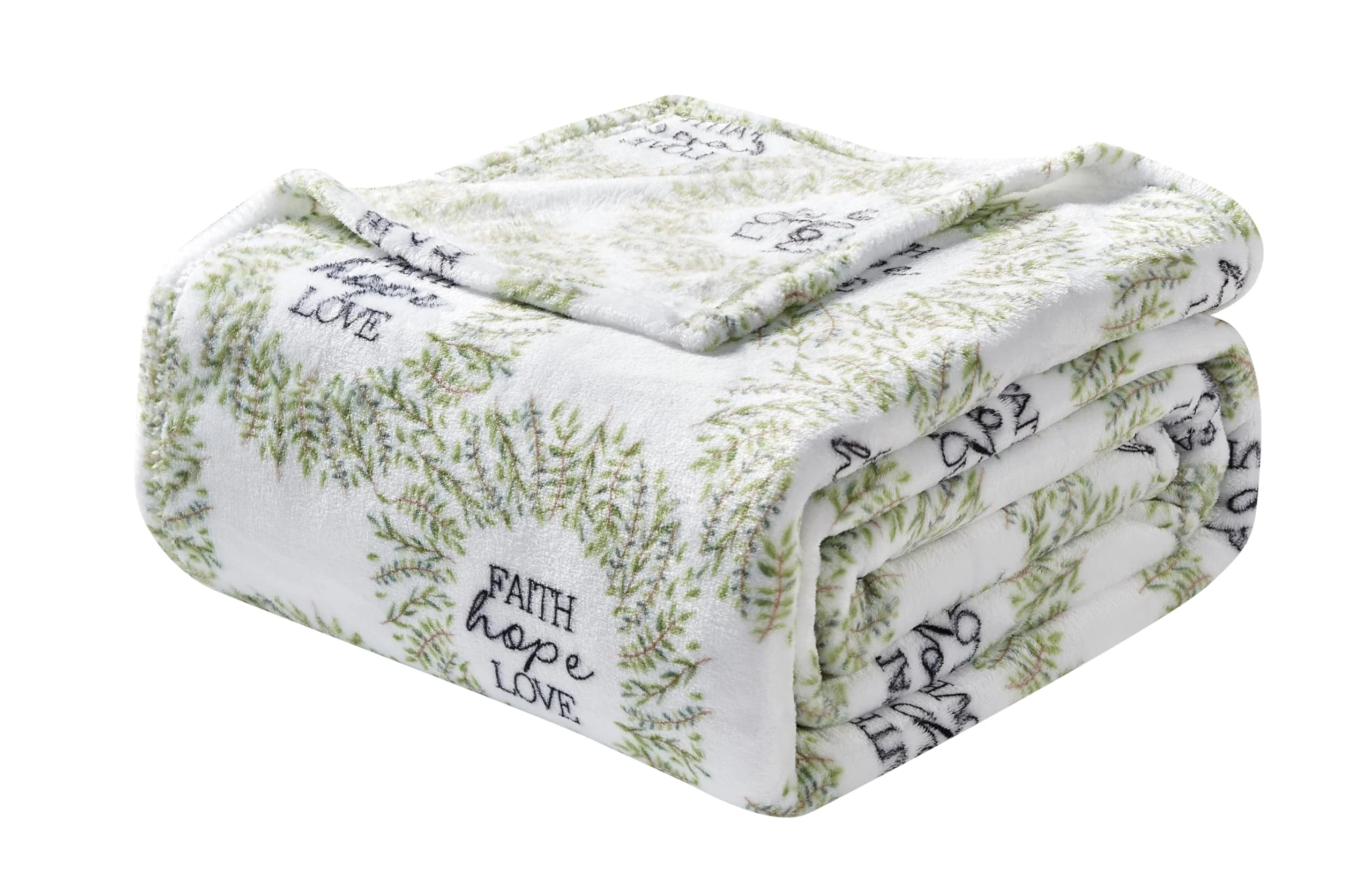 Faith, Hope, Love Home Décor Oversized Luxe Plush Throw Blanket - Image 2