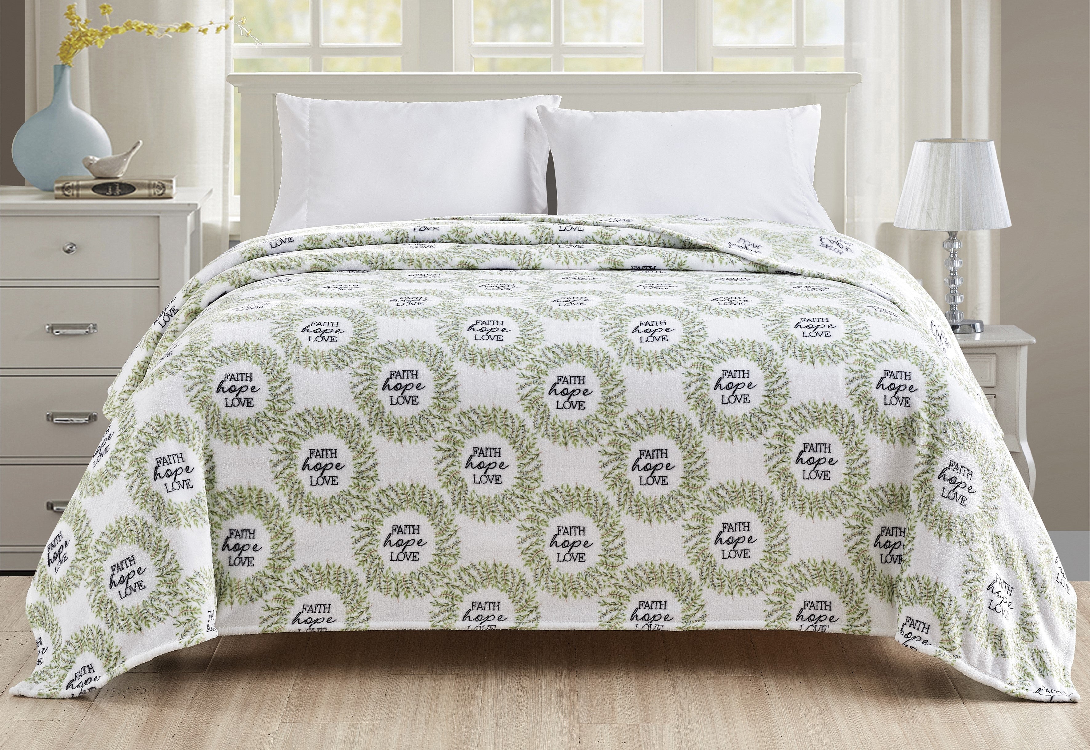 Faith, Hope, Love Home Décor Oversized Luxe Plush Throw Blanket - Image 7
