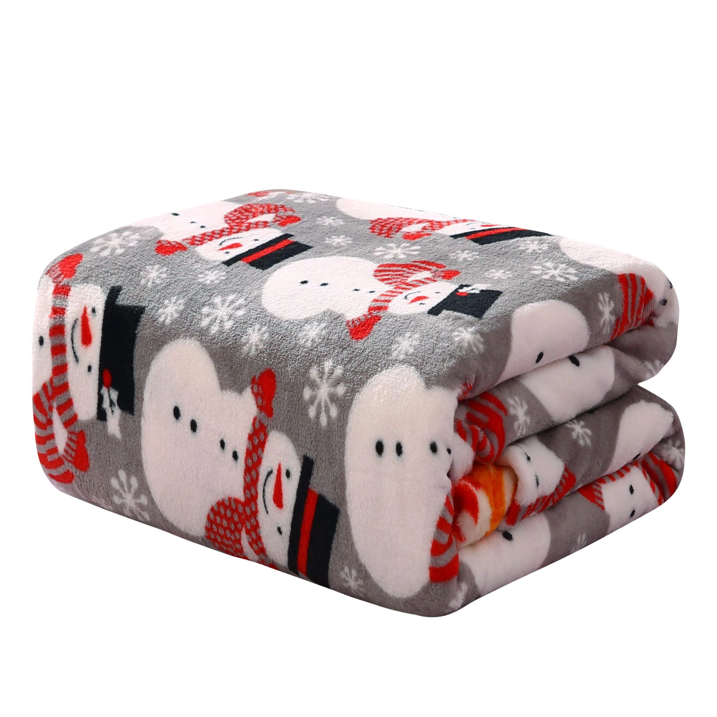 Faith, Hope, Love Home Décor Santa'S Little Helper Collection Festive And Cuddly Holiday Microplush Throw Blanket (50" X 60") - Winter Snowman - Image 2