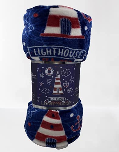 Faith, Hope, Love Home Decor The Shore Summertime Extra Soft Microplush Throw Blanket (50" X 60") - Lighthouse Blanket - Image 4