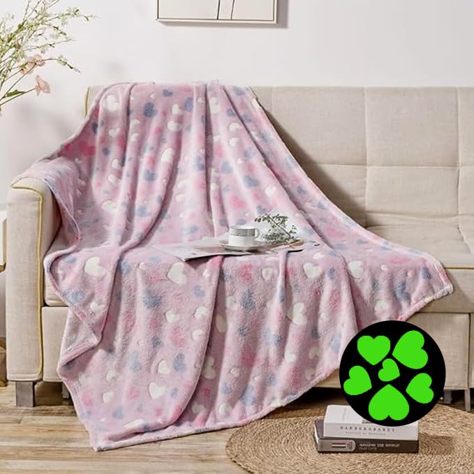 Faith, Hope, Love Home Décor Ultra Plush Cosmic Glow In The Dark Throw Blanket - Image 2