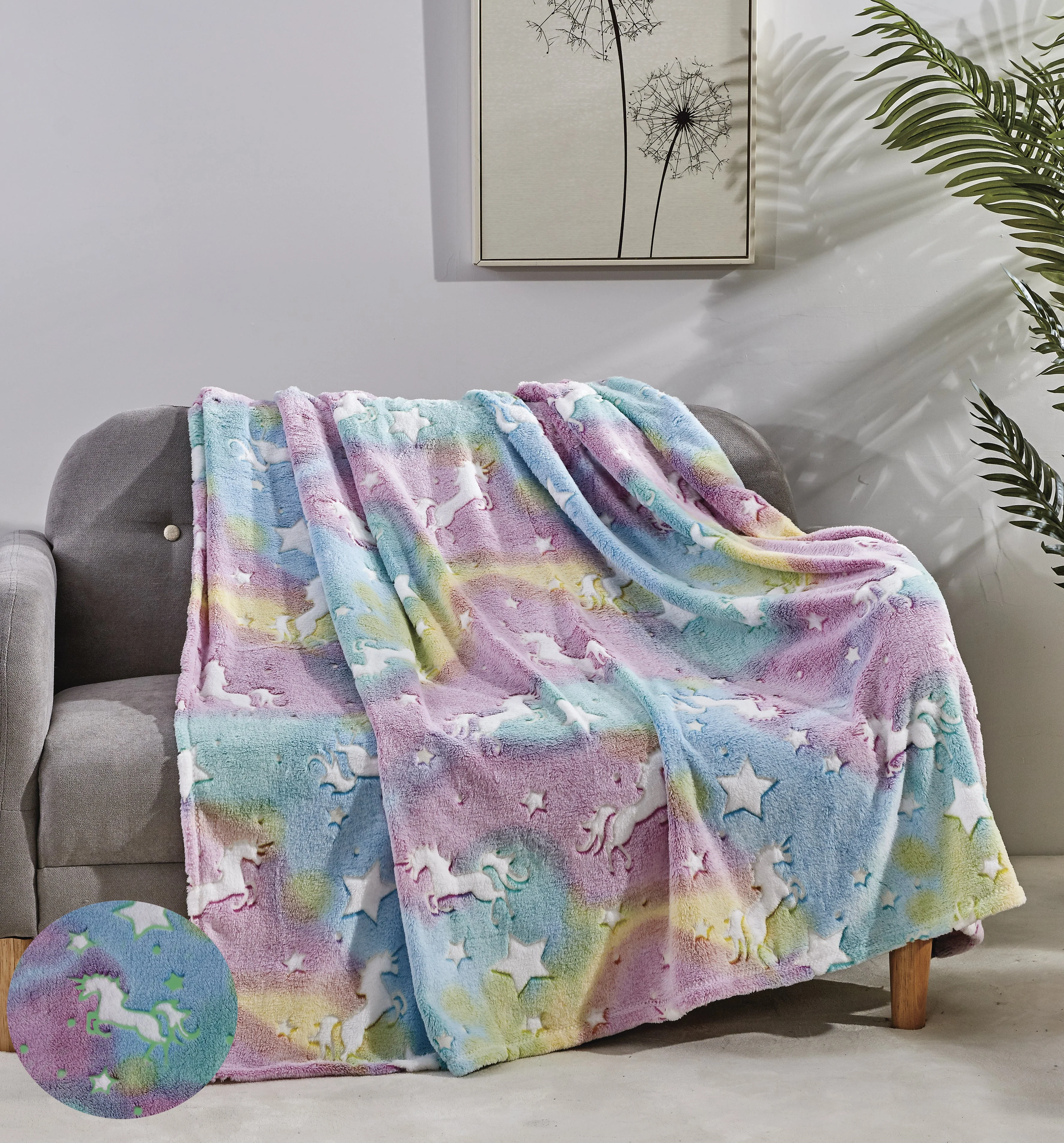 Faith, Hope, Love Home Décor Ultra Plush Cosmic Glow In The Dark Throw Blanket - Image 21