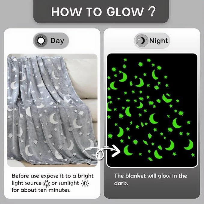 Faith, Hope, Love Home Décor Ultra Plush Cosmic Glow In The Dark Throw Blanket - Image 8