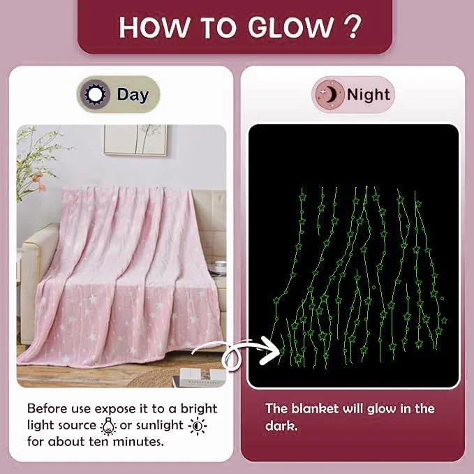 Faith, Hope, Love Home Décor Ultra Plush Cosmic Glow In The Dark Throw Blanket - Image 9