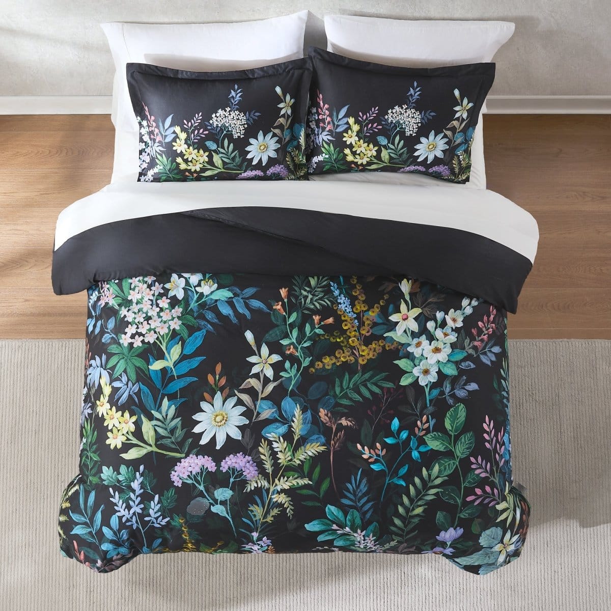 Fantasy Floral Cotton Duvet Cover Set - Image 3