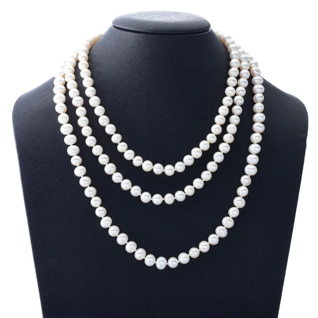 Far East Jewelry 8-9mm Cultured Pearl Choice of Length Necklace - Image 2