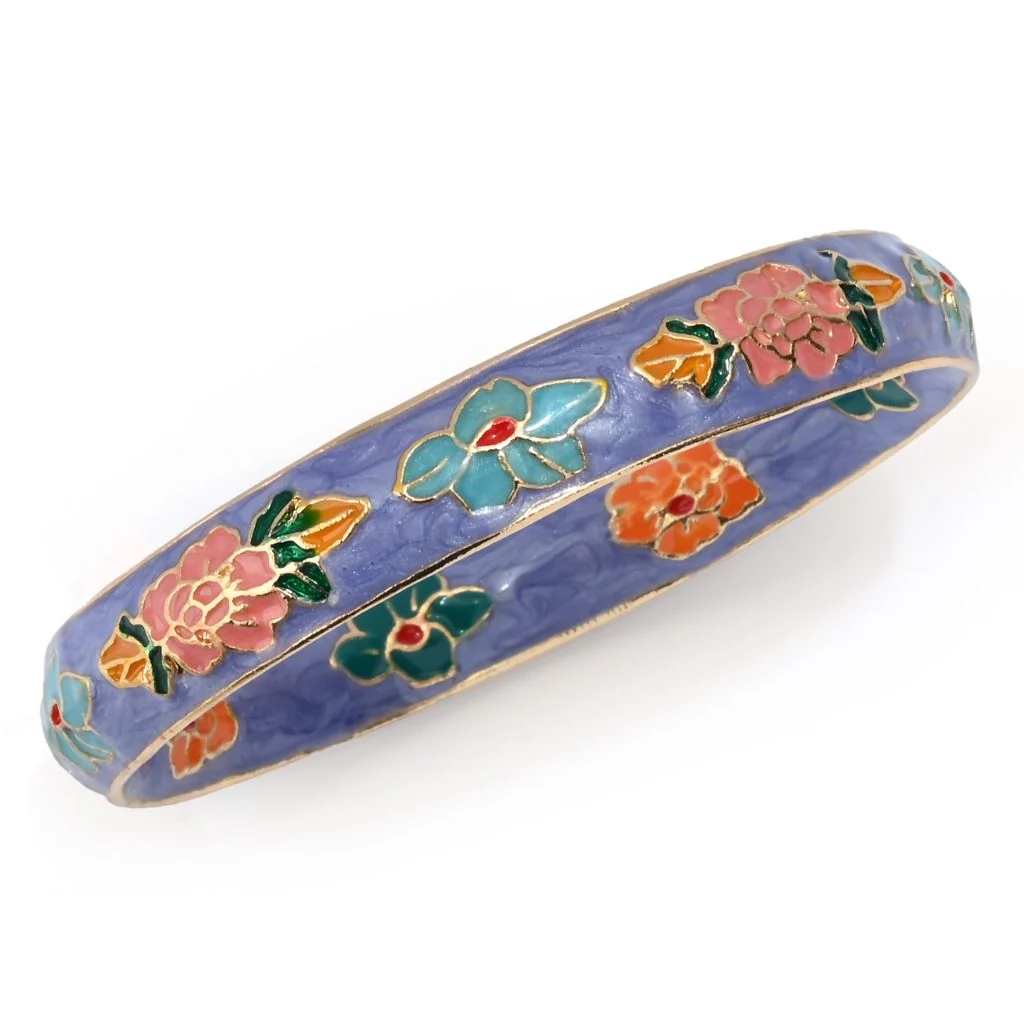 Far East Jewelry Choice of Spring or Classic Set of 3 Cloisonne Bangle Bracelets - Image 2