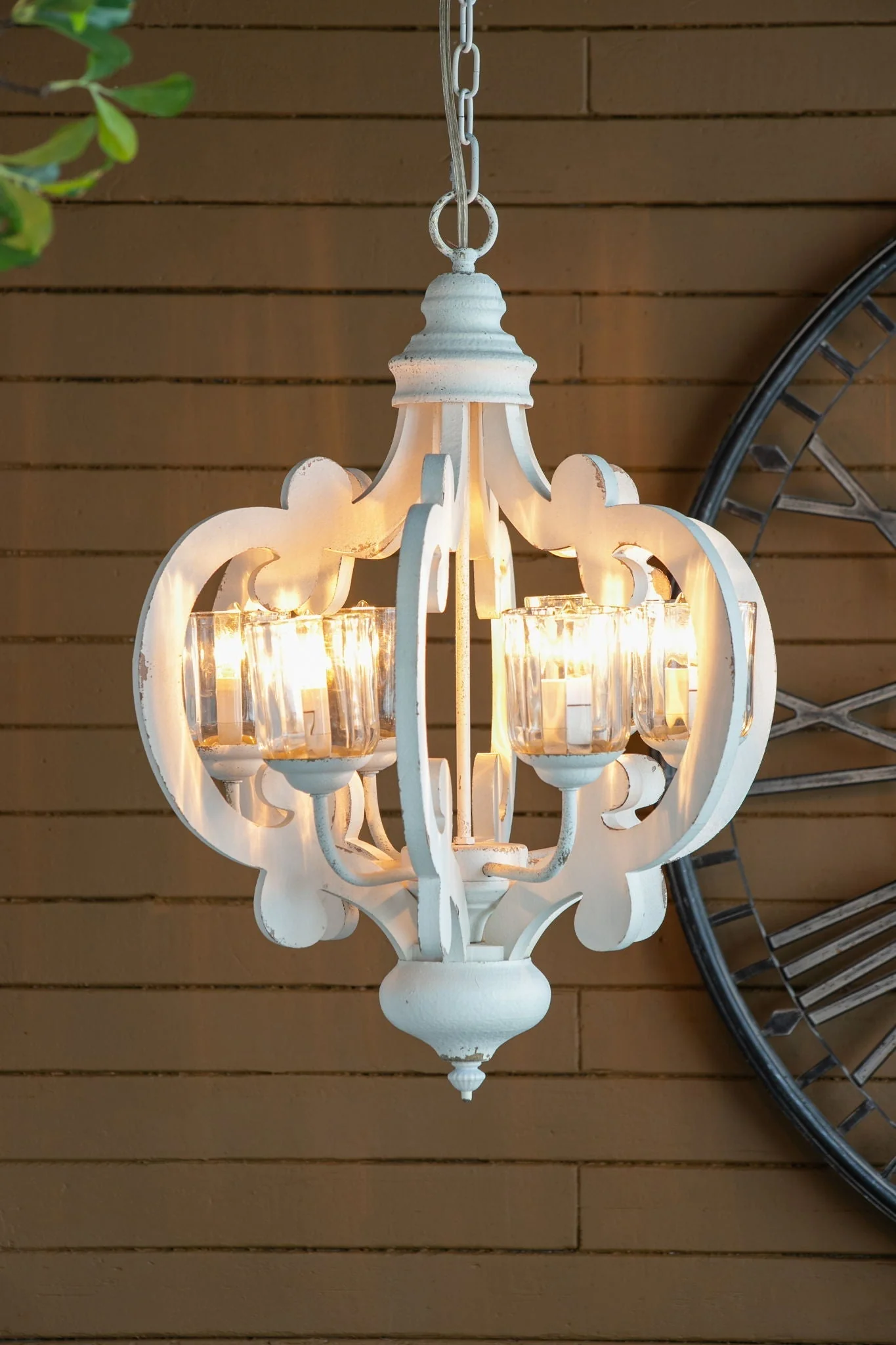 Farmhouse 6-Light Wood Chandelier Pendant Light Fixture - Image 14