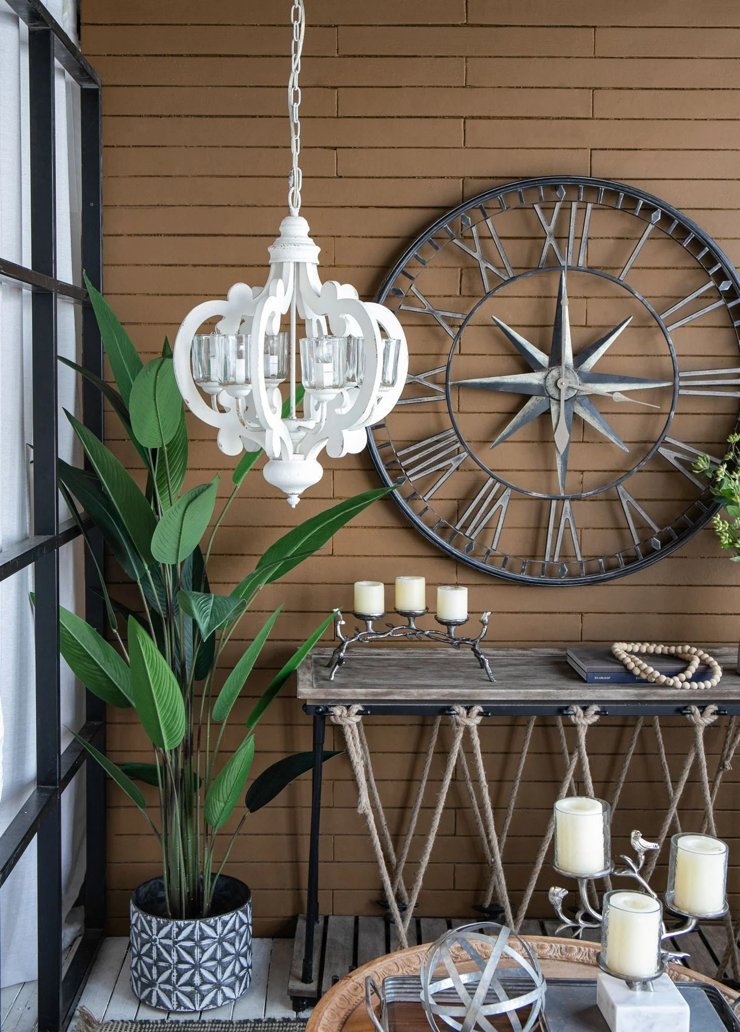 Farmhouse 6-Light Wood Chandelier Pendant Light Fixture - Image 22