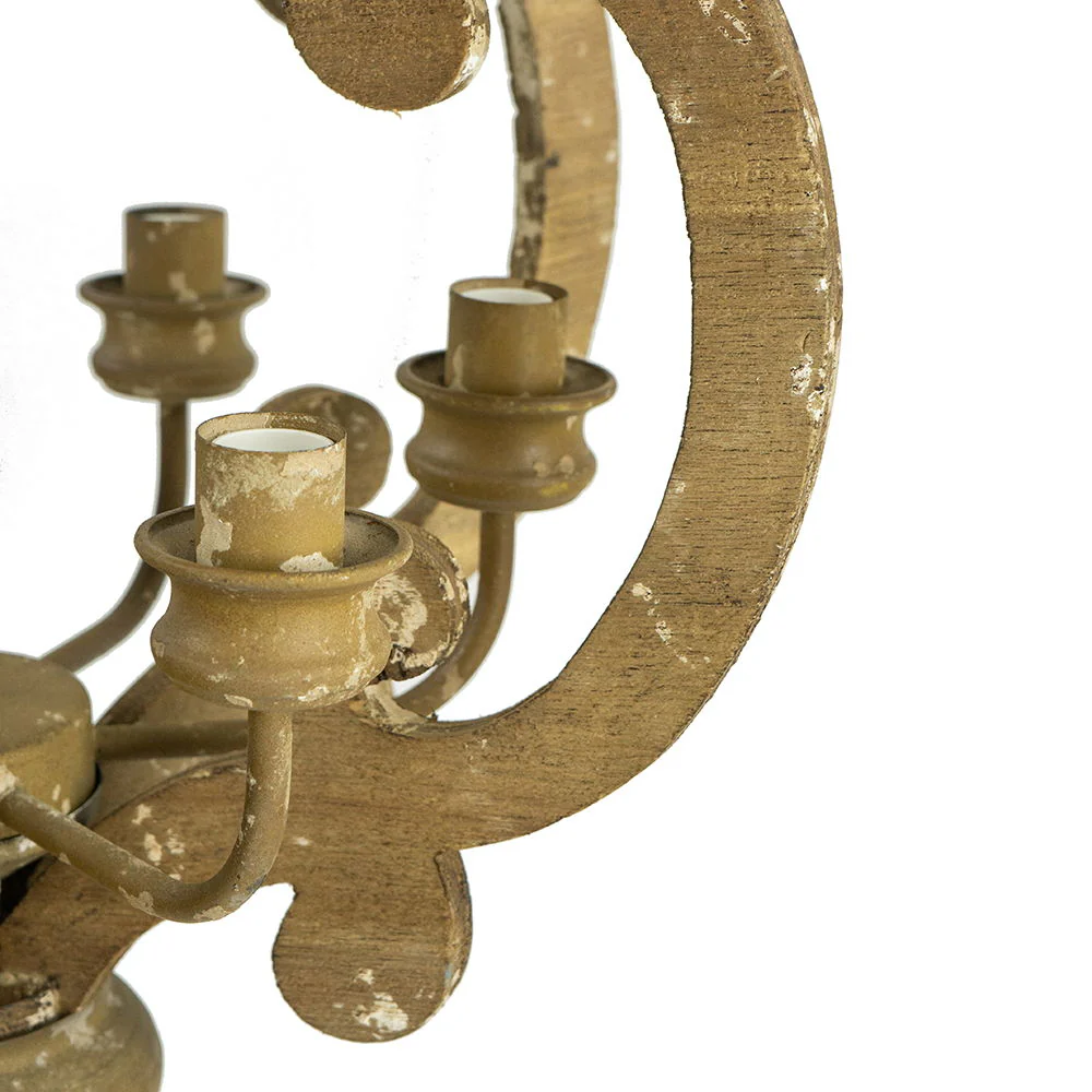 Farmhouse 6-Light Wood Chandelier Pendant Light Fixture - Image 29