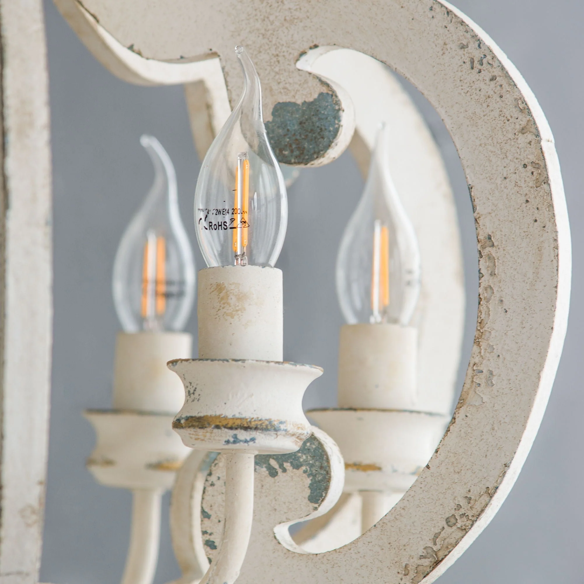 Farmhouse 6-Light Wood Chandelier Pendant Light Fixture - Image 3