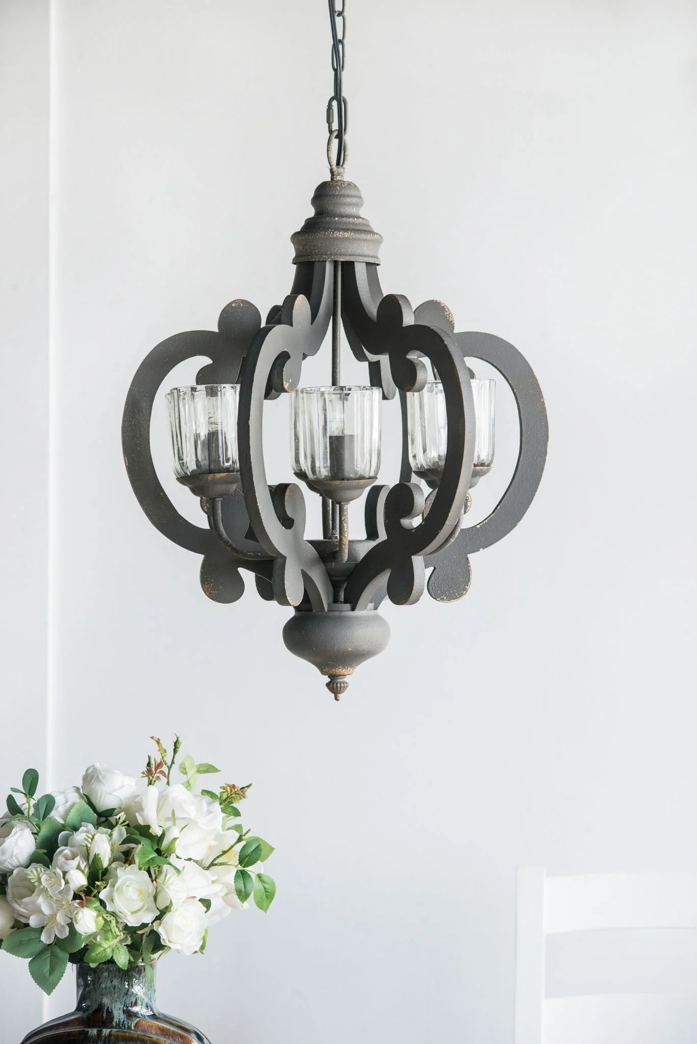 Farmhouse 6-Light Wood Chandelier Pendant Light Fixture - Image 45