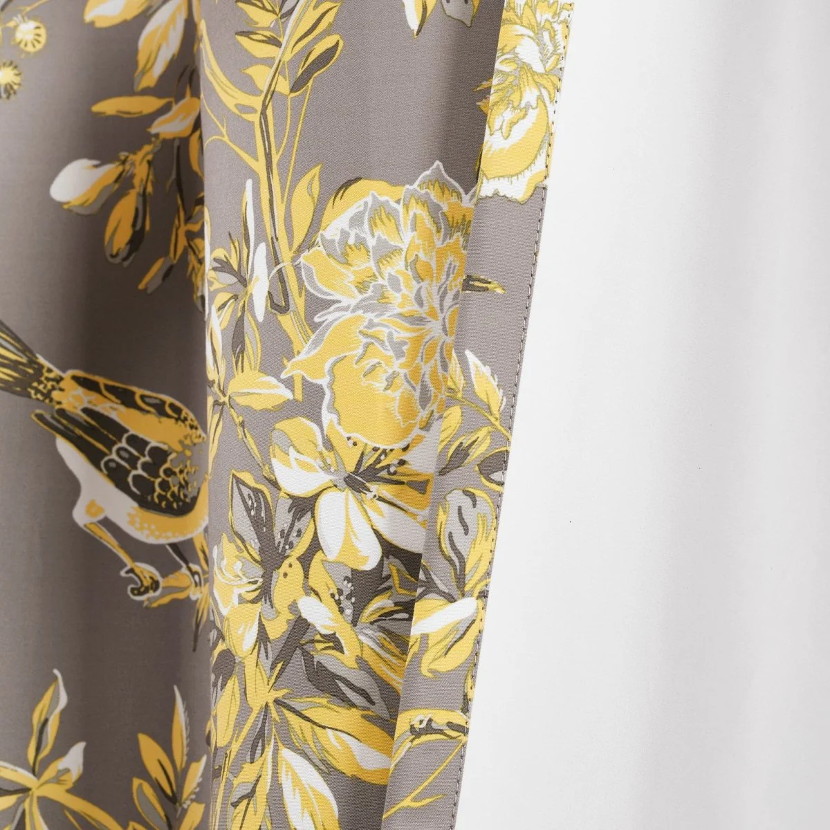 Farmhouse Bird And Flower Insulated Grommet Blackout Window Curtain Panel Set - Image 12