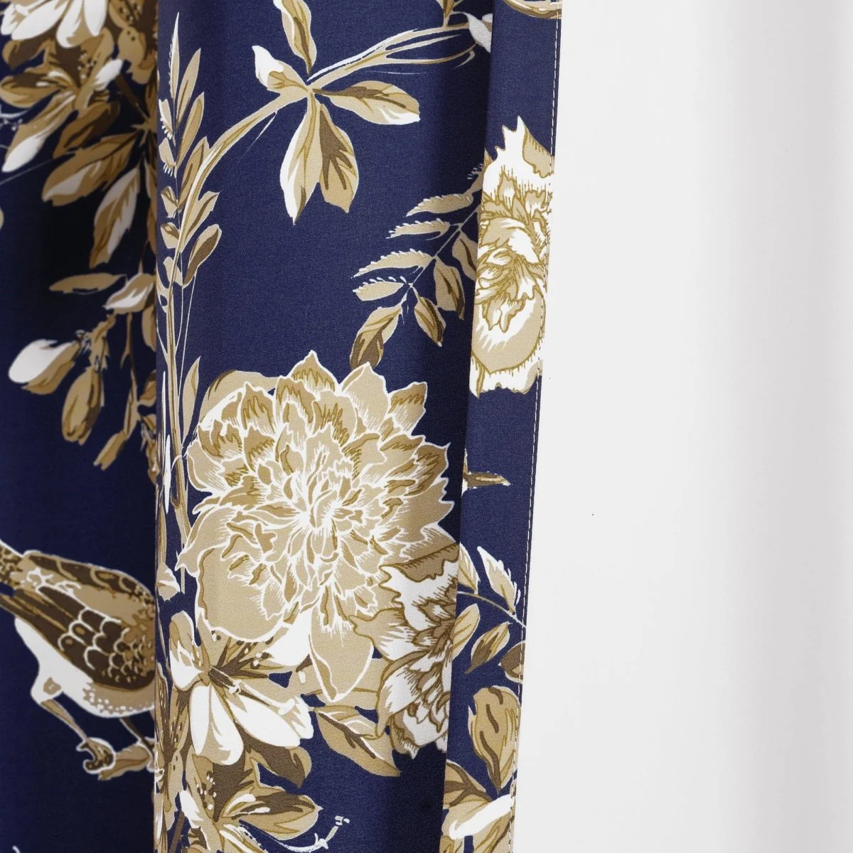 Farmhouse Bird And Flower Insulated Grommet Blackout Window Curtain Panel Set - Image 4