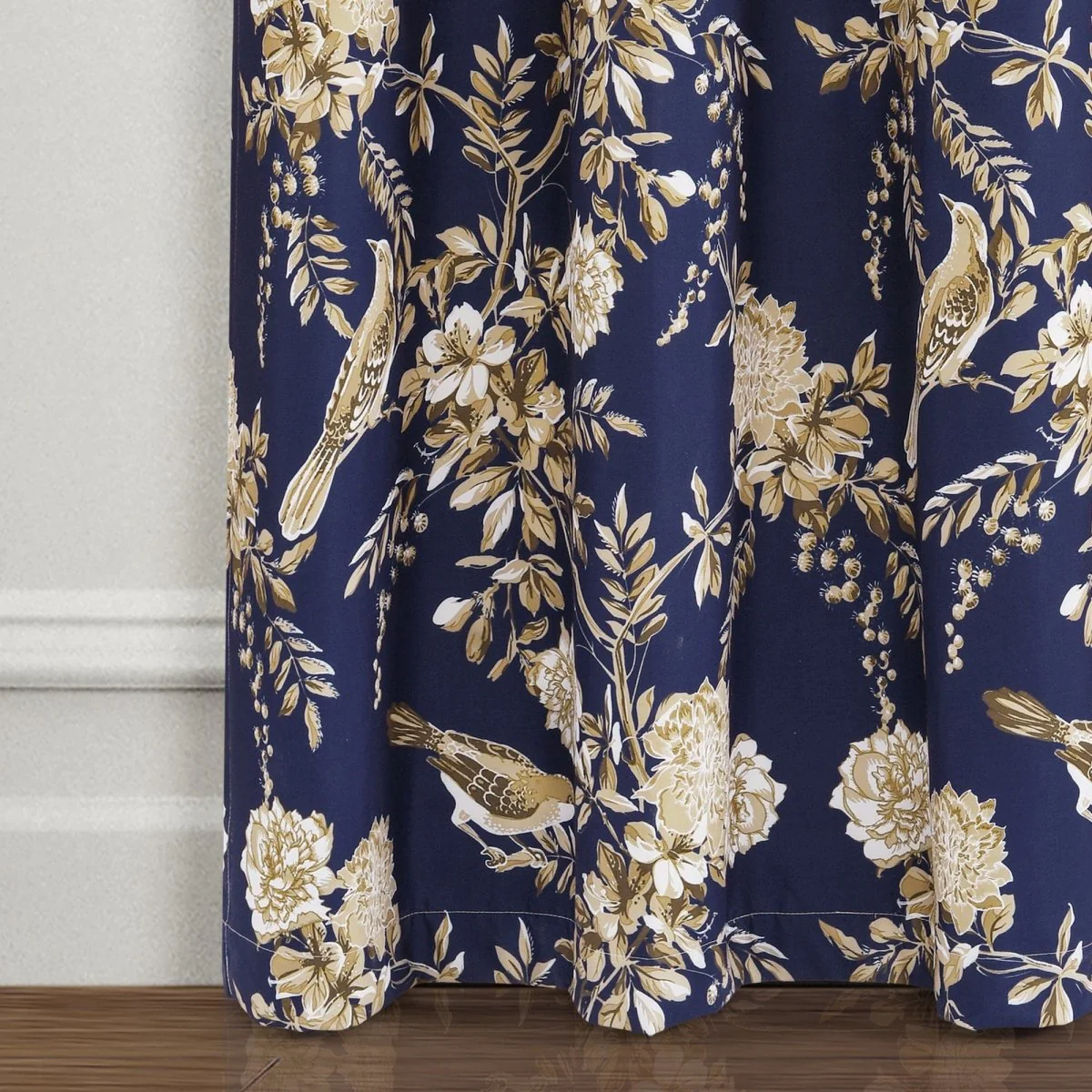 Farmhouse Bird And Flower Insulated Grommet Blackout Window Curtain Panel Set - Image 5