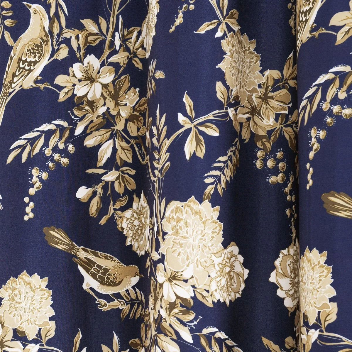 Farmhouse Bird And Flower Insulated Grommet Blackout Window Curtain Panel Set - Image 6