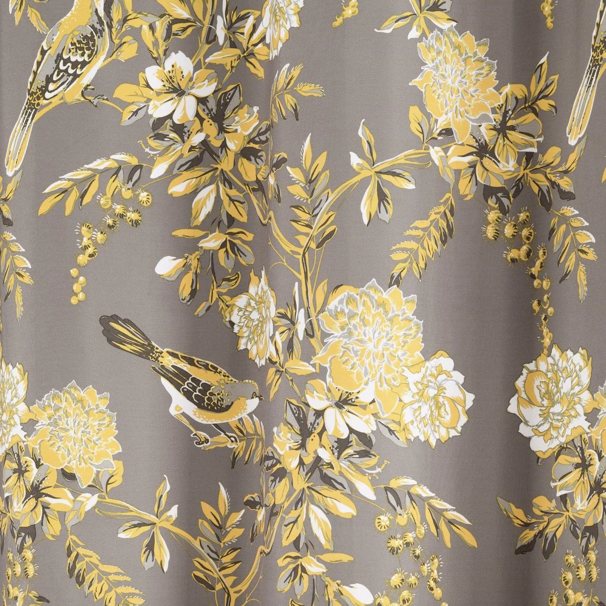Farmhouse Bird And Flower Insulated Grommet Blackout Window Curtain Panel Set - Image 9
