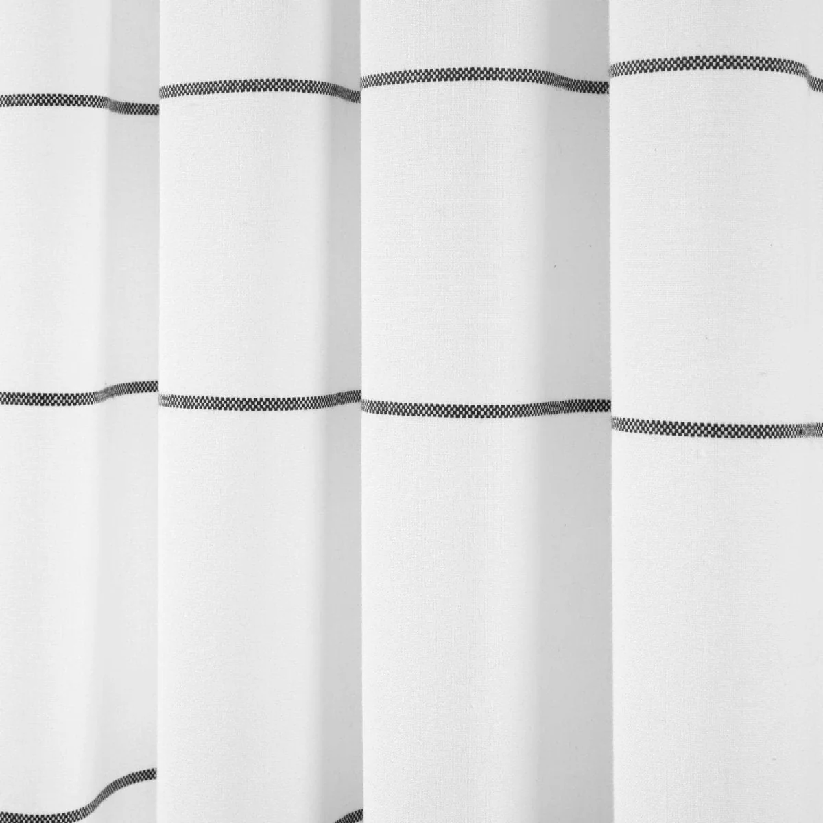 Farmhouse Boho Stripe Woven Tassel Yarn Dyed Recycled Cotton Blend Window Curtain Panel Set - Image 21