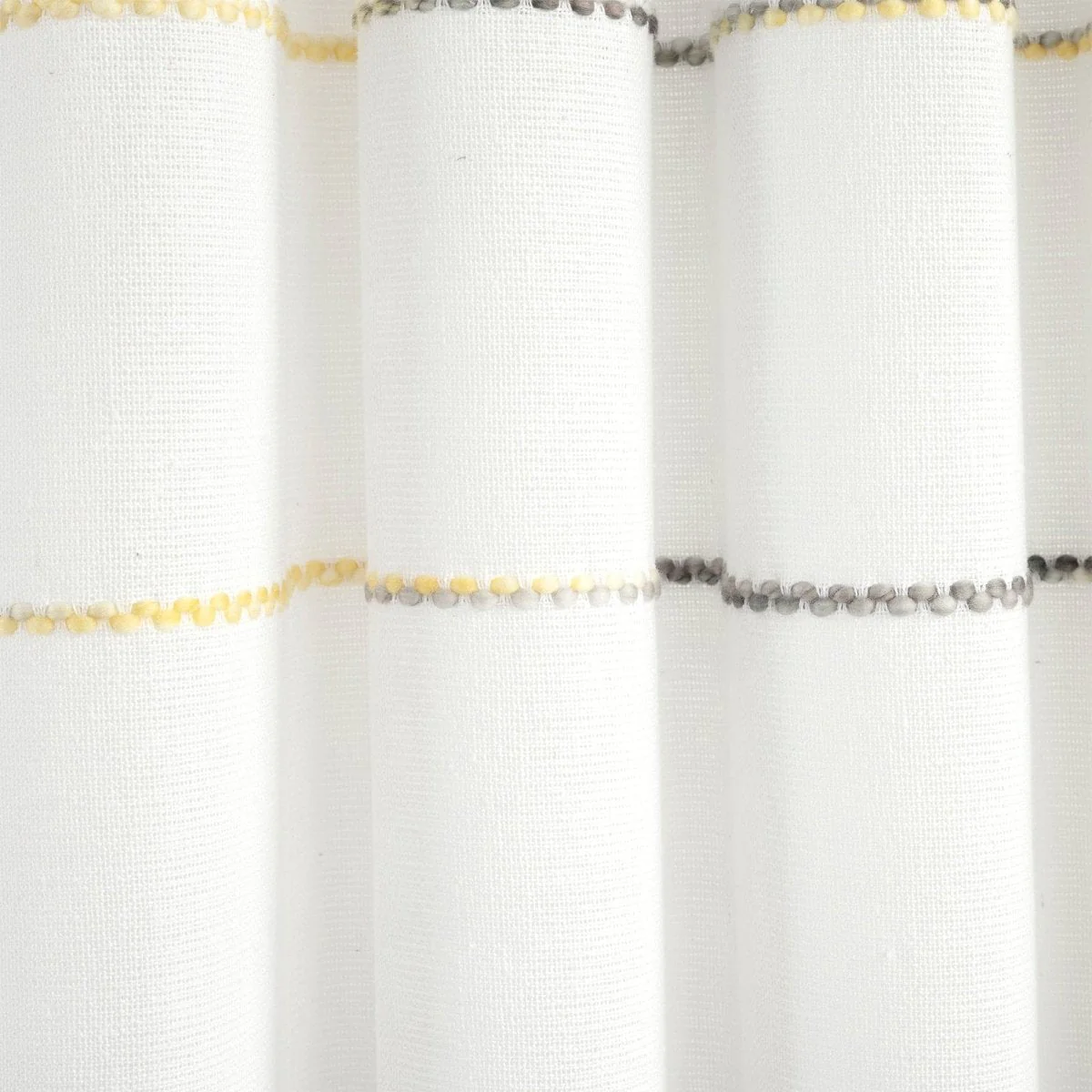 Farmhouse Boho Stripe Woven Tassel Yarn Dyed Recycled Cotton Blend Window Curtain Panel Set - Image 36